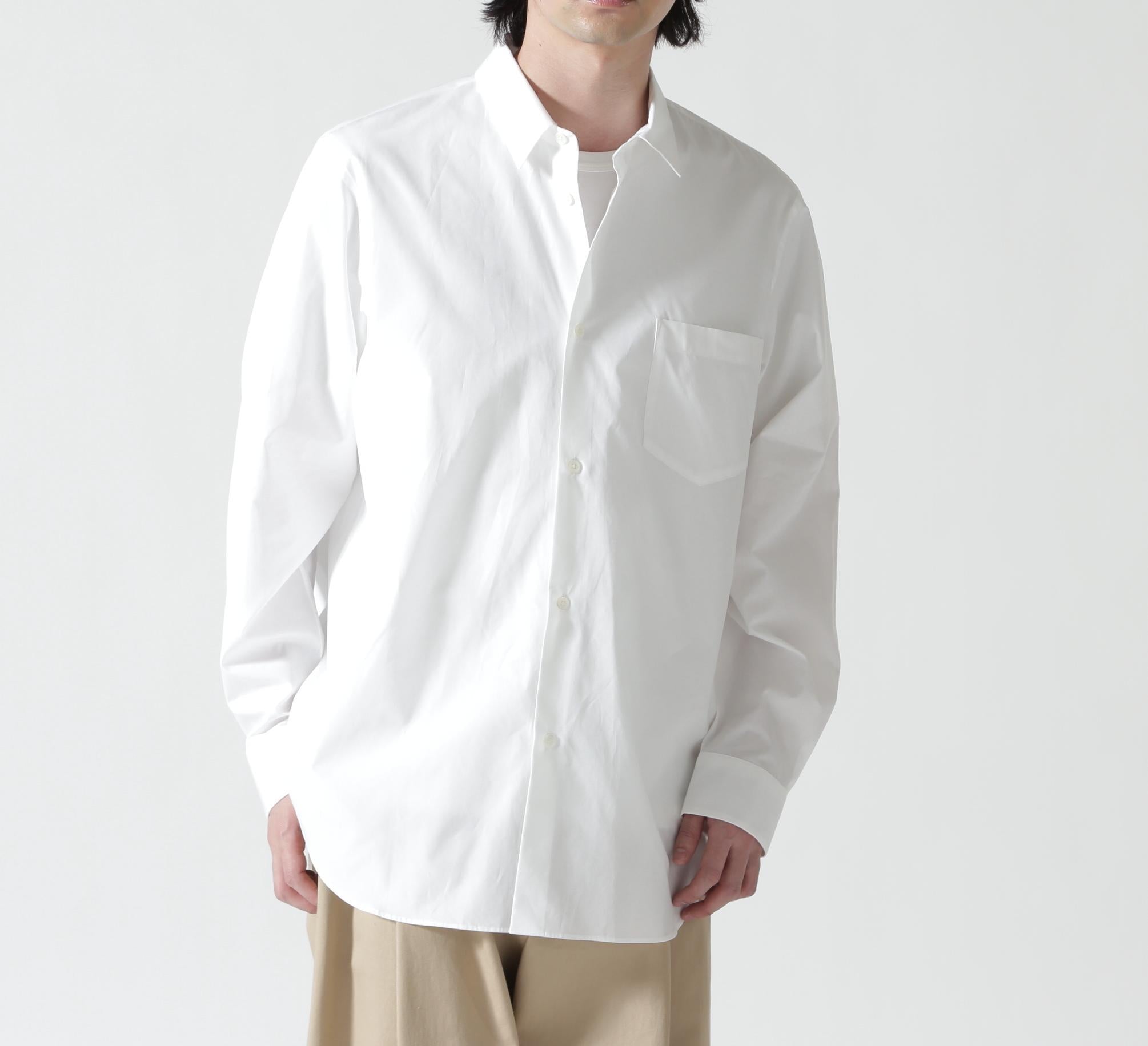 ATON (エイトン)SUVIN BROAD | STANDARD SHIRT ホワイト