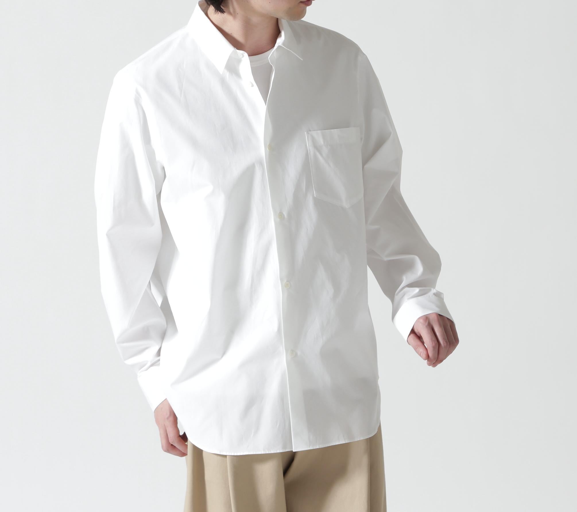 ATON (エイトン)SUVIN BROAD | STANDARD SHIRT ホワイト