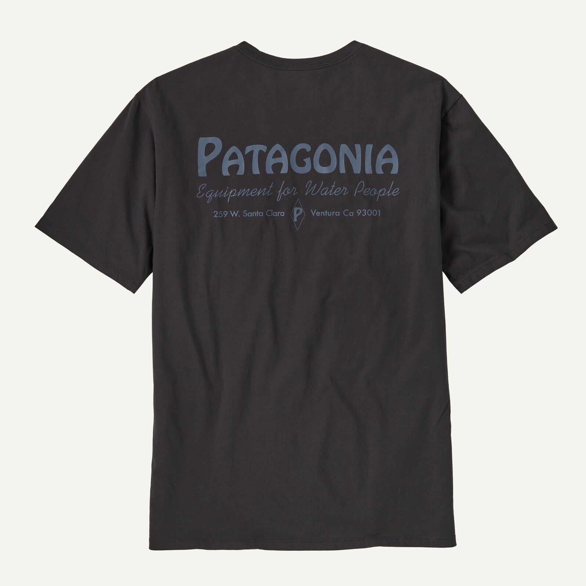 Patagonia/パタゴニア メンズ・ウォーター・ピープル・オーガニック・ポケット・Tシャツ ブラック
