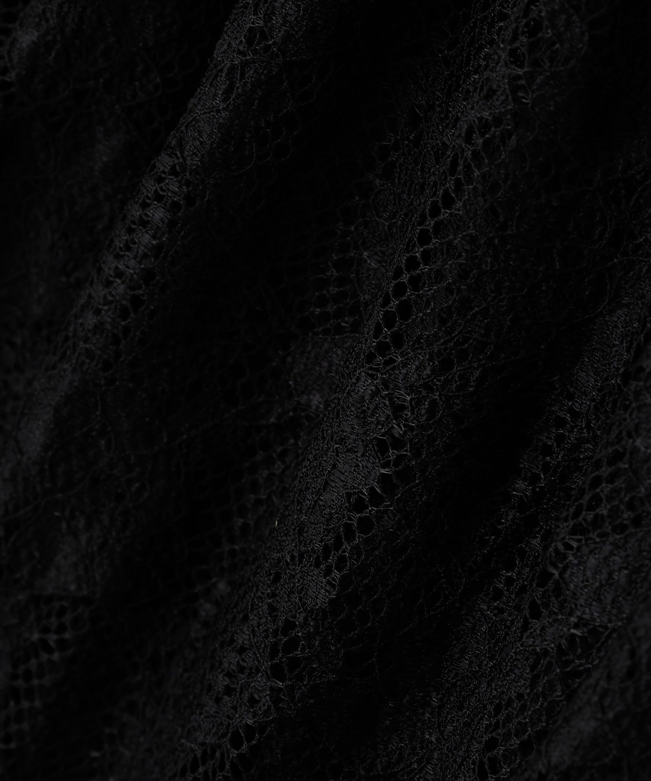 MITSUKI/ミツキ/ベルト付きレーススカート ブラック