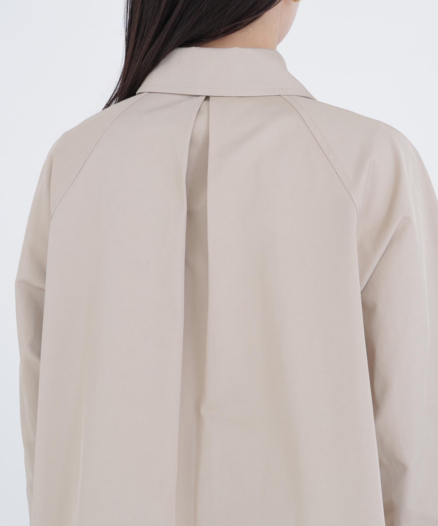 ステンカラーハーフコート ベージュ4