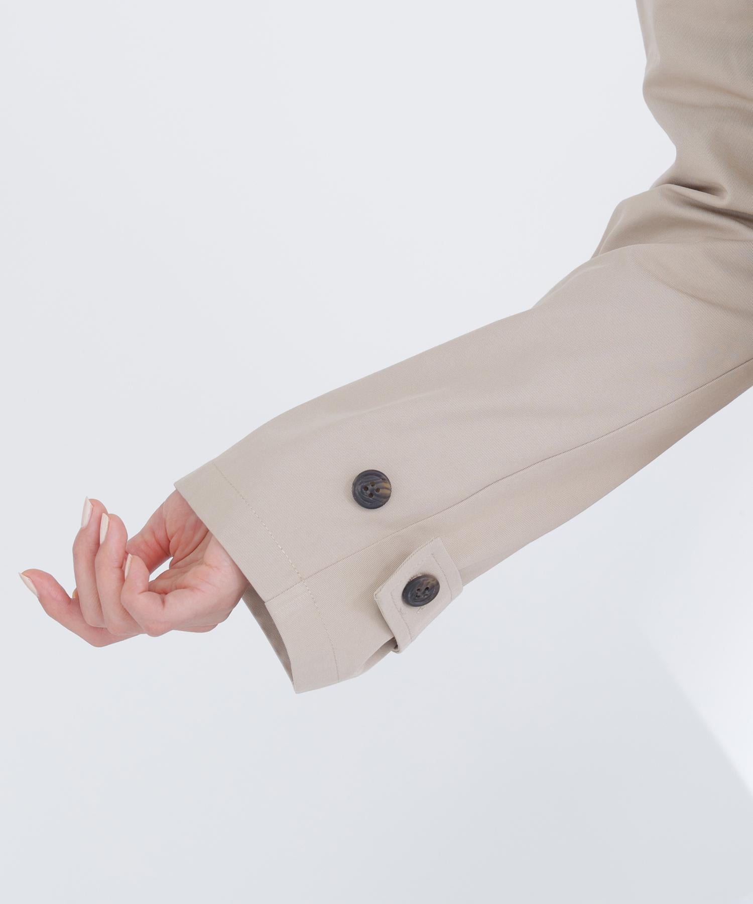 ステンカラーハーフコート ベージュ4