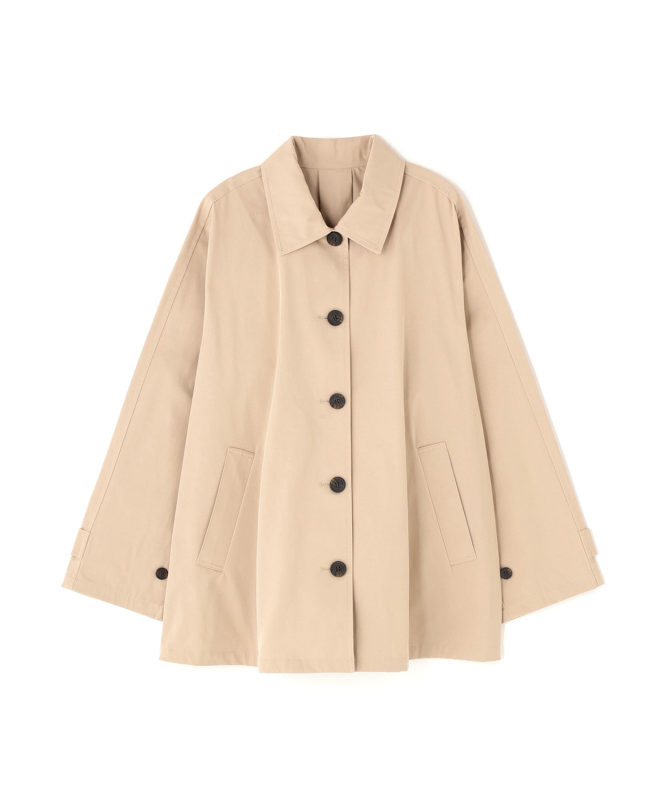 ステンカラーハーフコート ベージュ4