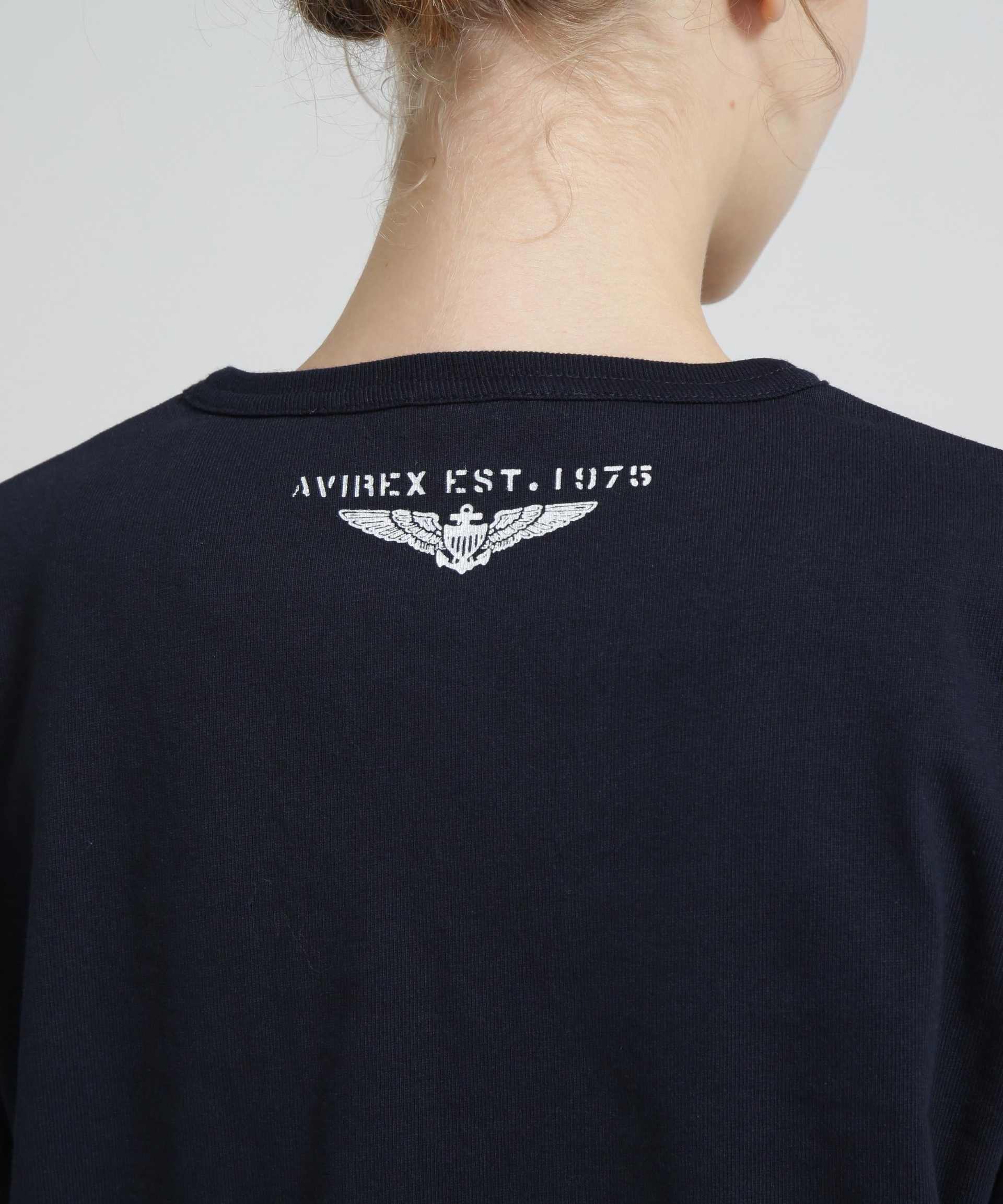 《WER&DEPOT限定》トップガン ワッペン Tシャツ/ TOP GUN WAPPEN S/S C>EW NECK T-SHI>T ネイビー