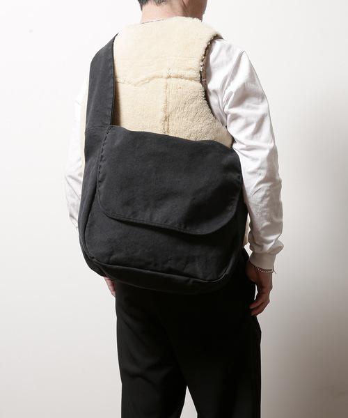 トゥエンティーエイティー/ PRODUCT DYED #8 CANVAS MESSENGER BAG ブラック