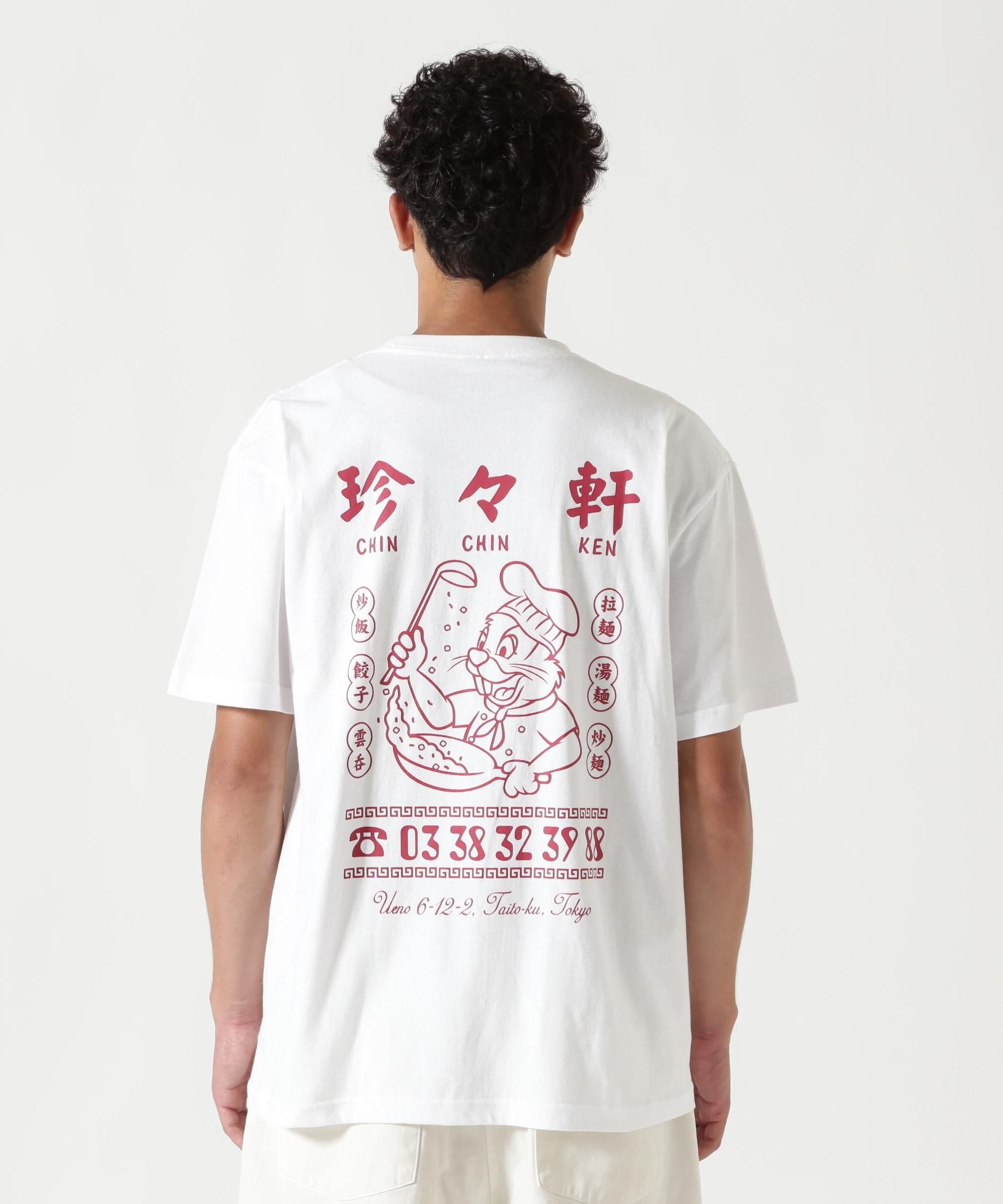 珍々軒×BEAVER BEAVER別注 珍々軒コラボTシャツ ホワイト