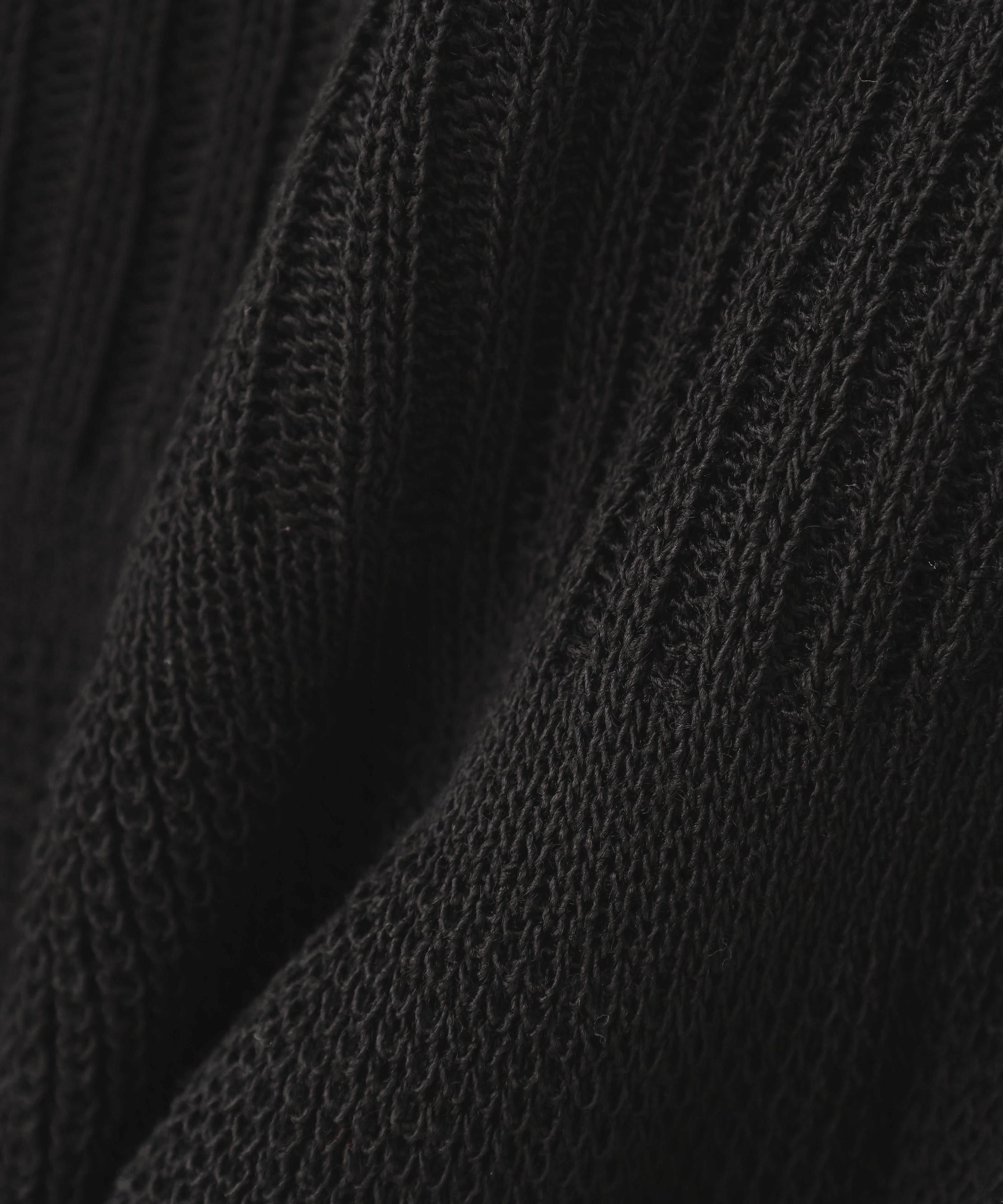 フリルトリムカーディガン ブラック