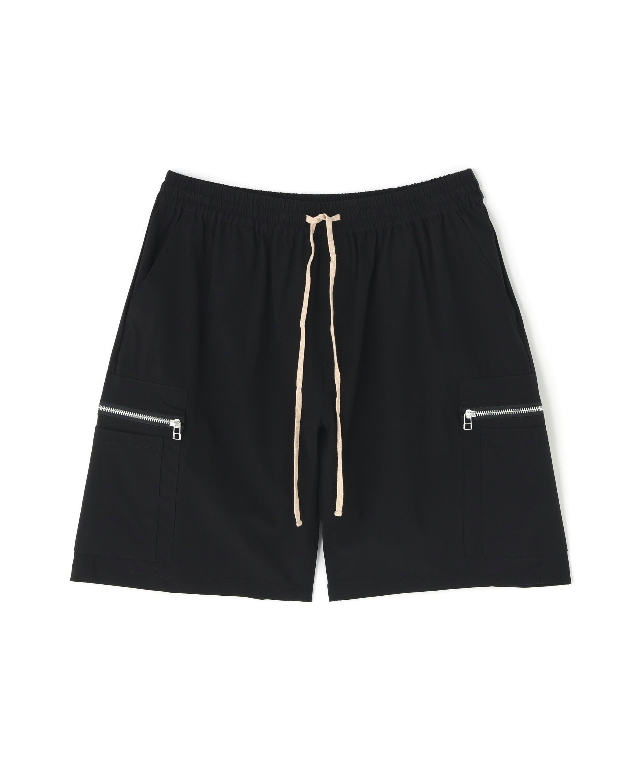 DankeSchon/ダンケシェーン/PTWILL FLAP CARGO SHORTS ブラック