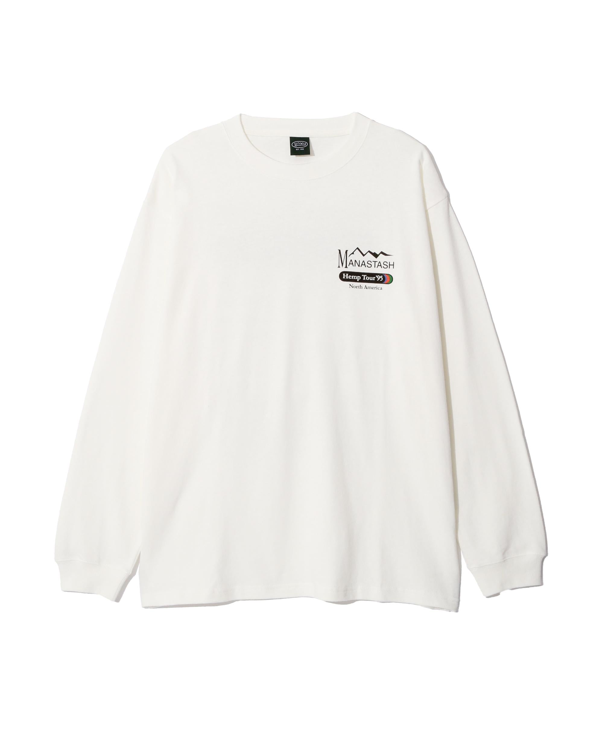 MANASTASH/マナスタッシュ/HEMP TOUR L/S TEE ホワイト