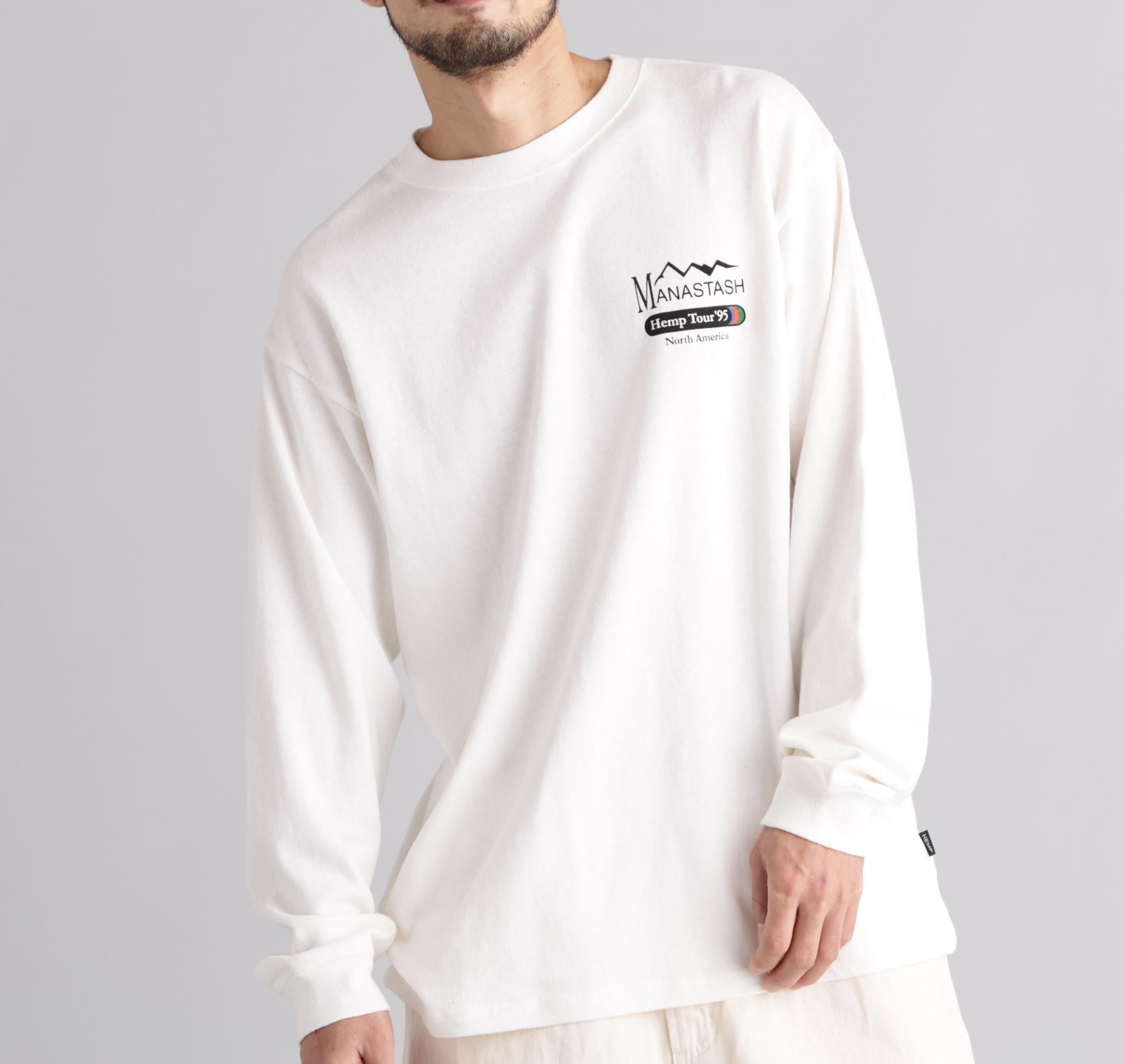 MANASTASH/マナスタッシュ/HEMP TOUR L/S TEE ホワイト