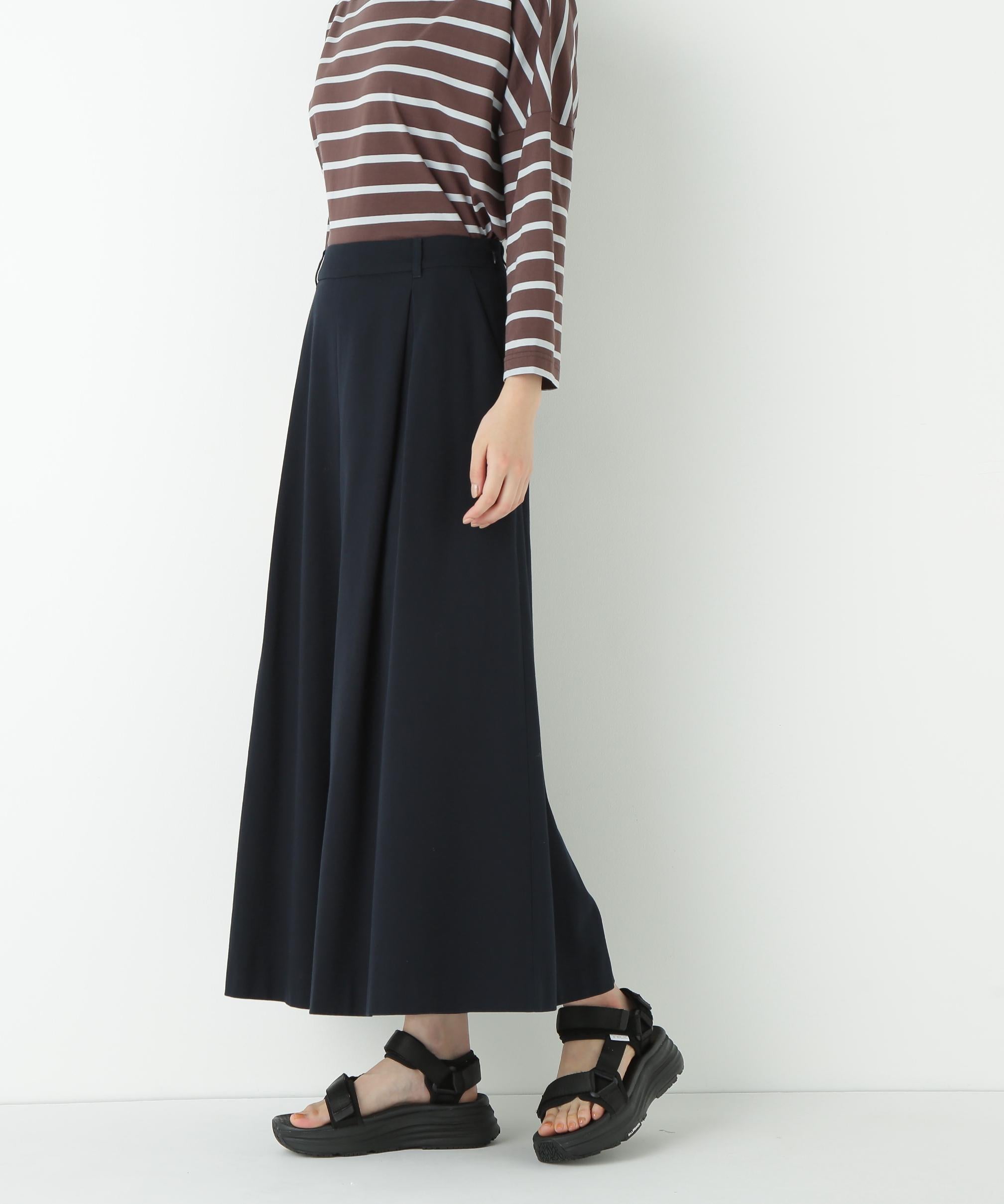 ◆コットンガスボイルバラシャタックスカーチョ ネイビー