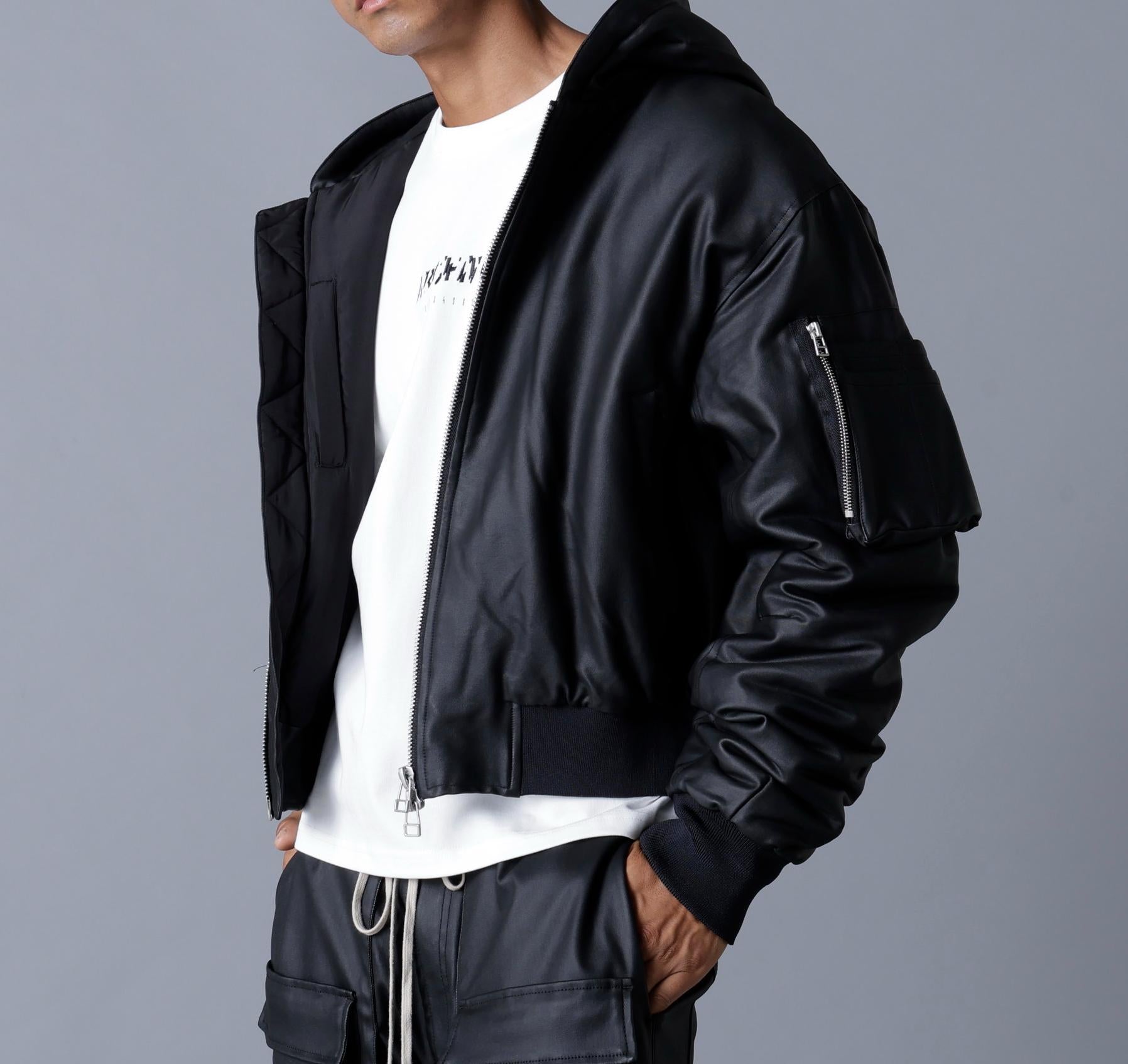 DankeSchon/ダンケシェーン/COATING HOOD MA-1 ブラック