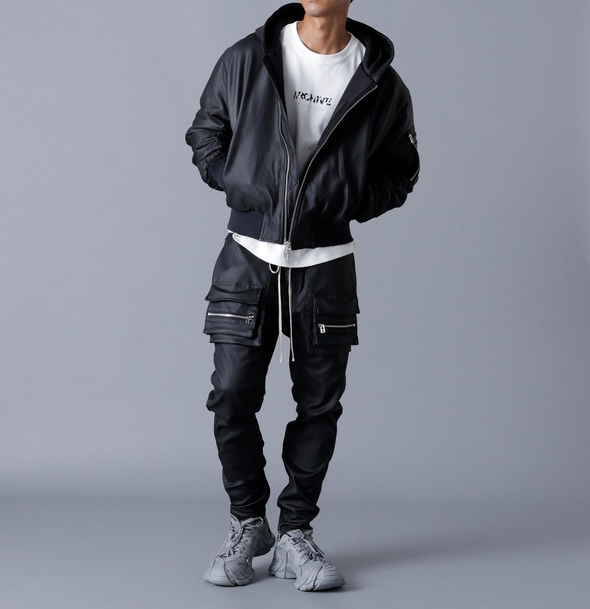 DankeSchon/ダンケシェーン/COATING HOOD MA-1 ブラック