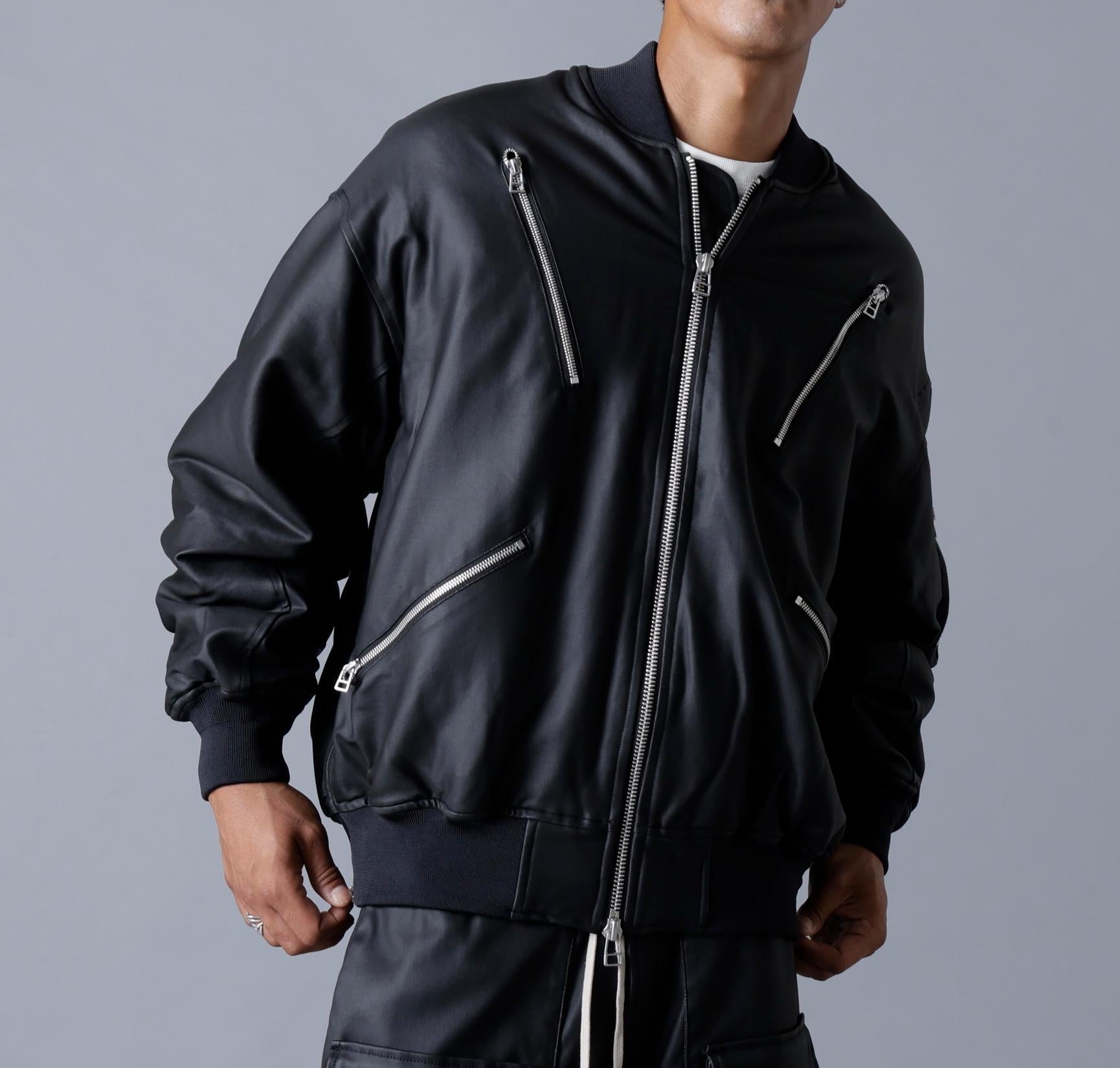 DankeSchon/ダンケシェーン/COATING ZIP MA-1 ブラック