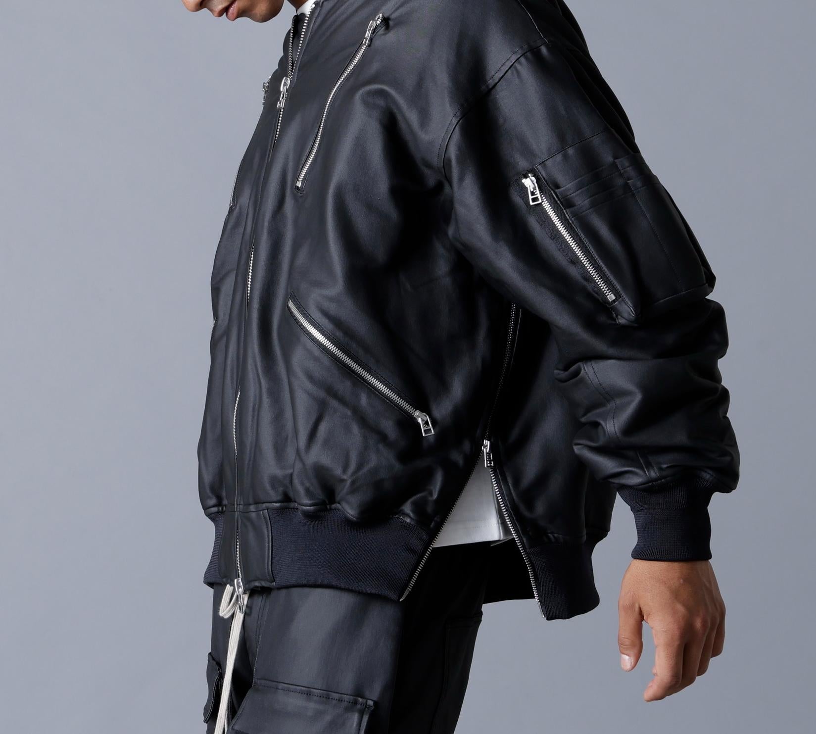 DankeSchon/ダンケシェーン/COATING ZIP MA-1 ブラック