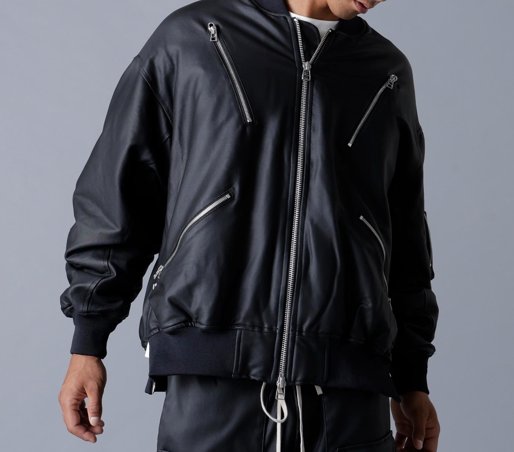 DankeSchon/ダンケシェーン/COATING ZIP MA-1 ブラック