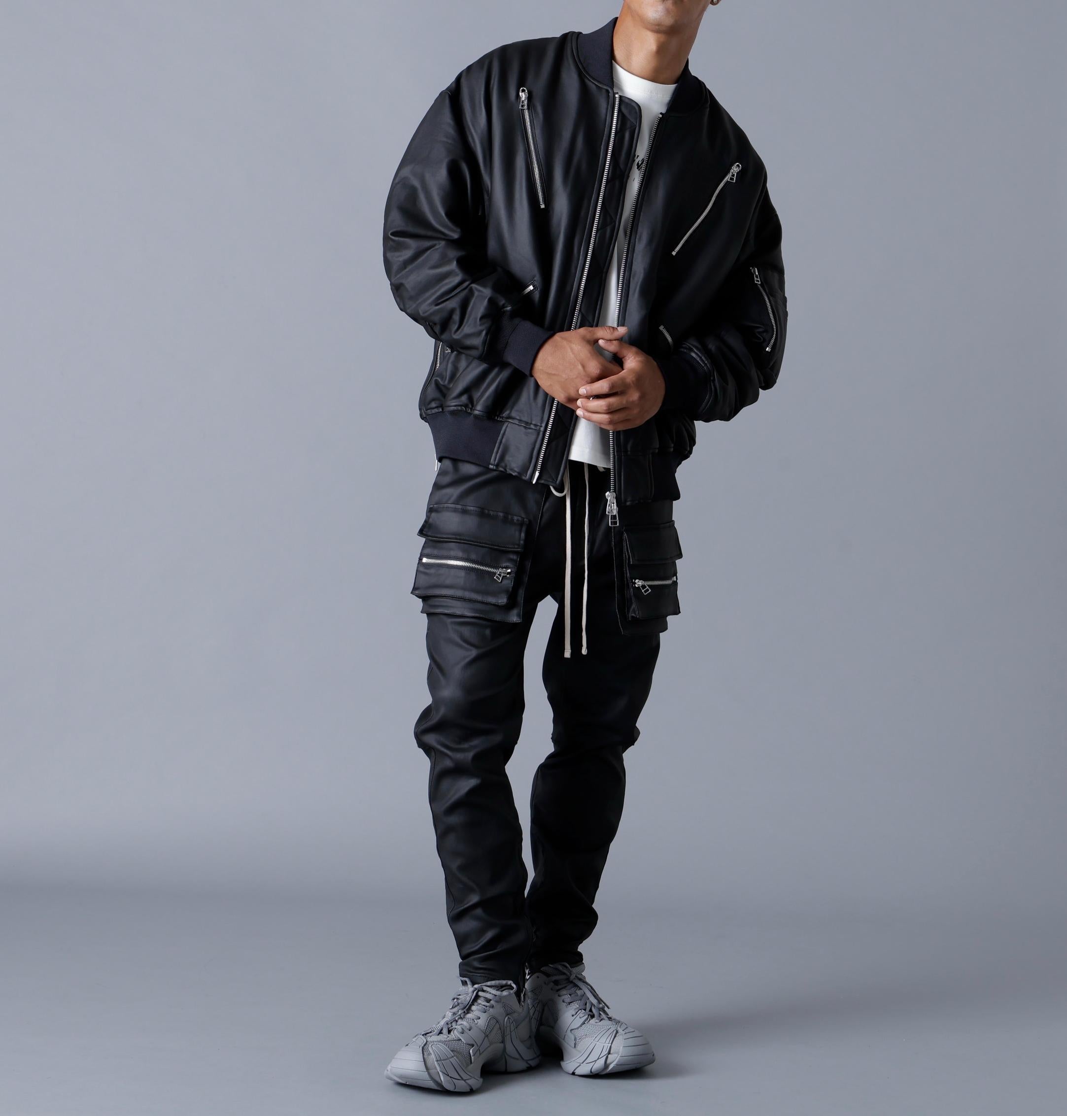 DankeSchon/ダンケシェーン/COATING ZIP MA-1 ブラック