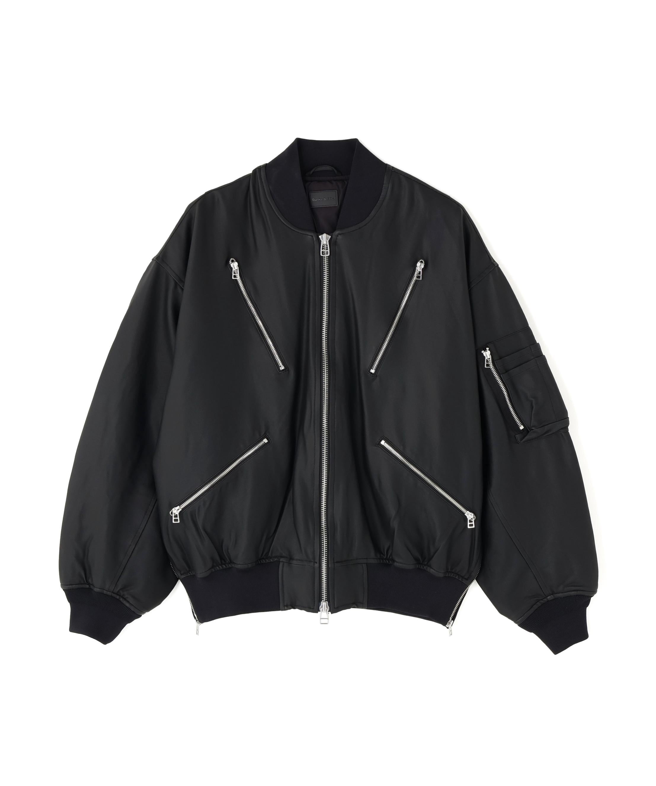 DankeSchon/ダンケシェーン/COATING ZIP MA-1 ブラック