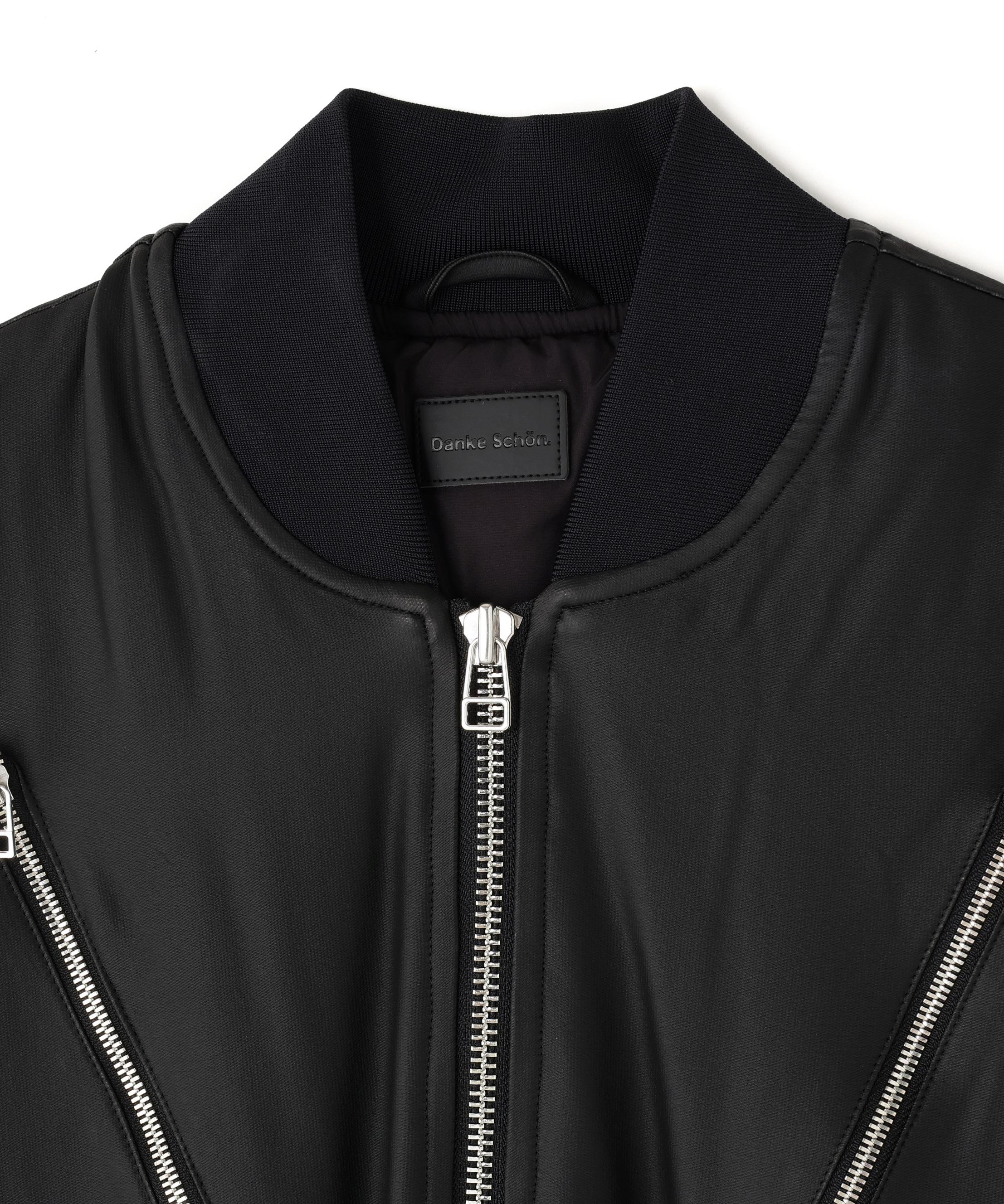 DankeSchon/ダンケシェーン/COATING ZIP MA-1 ブラック