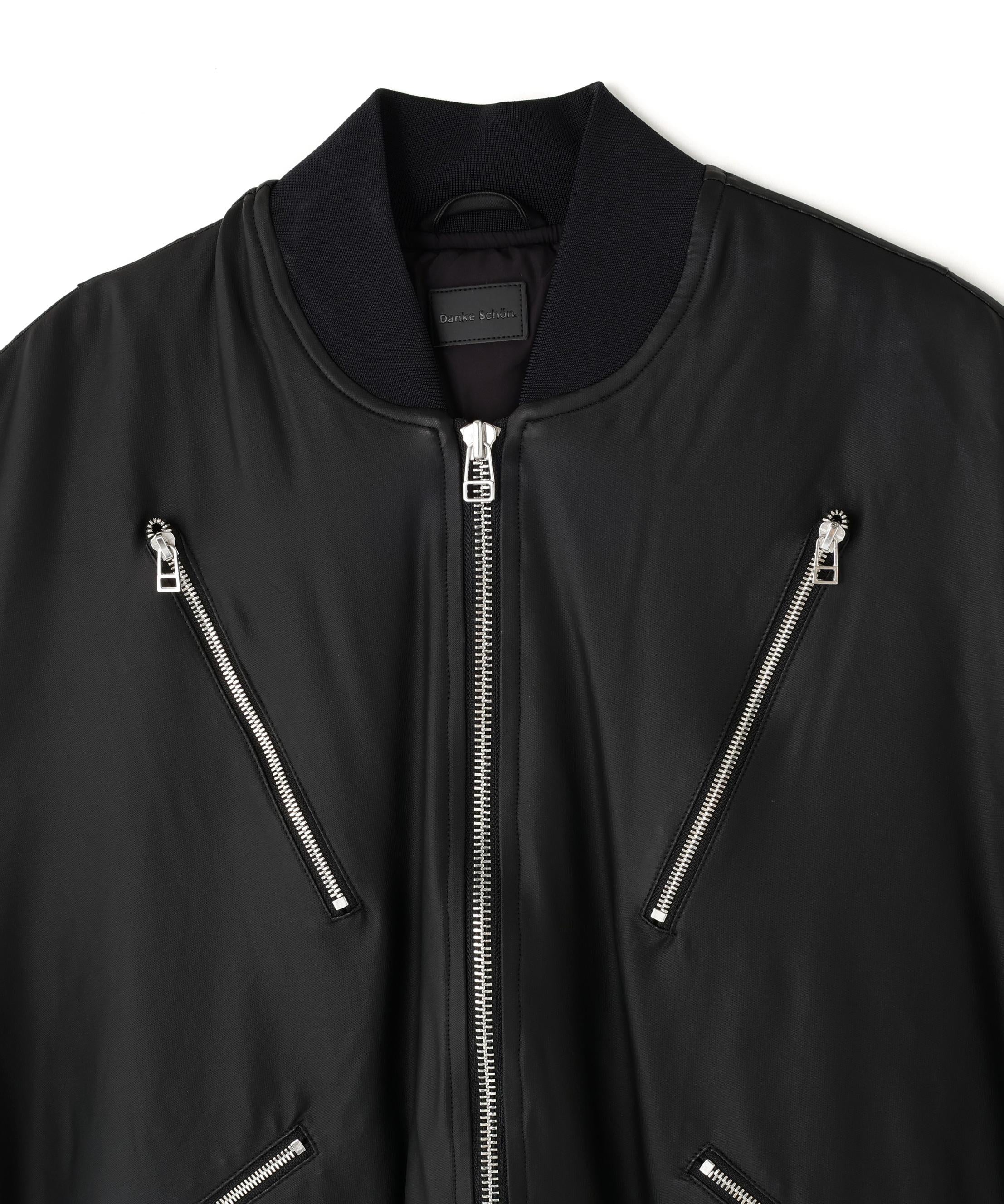 DankeSchon/ダンケシェーン/COATING ZIP MA-1 ブラック