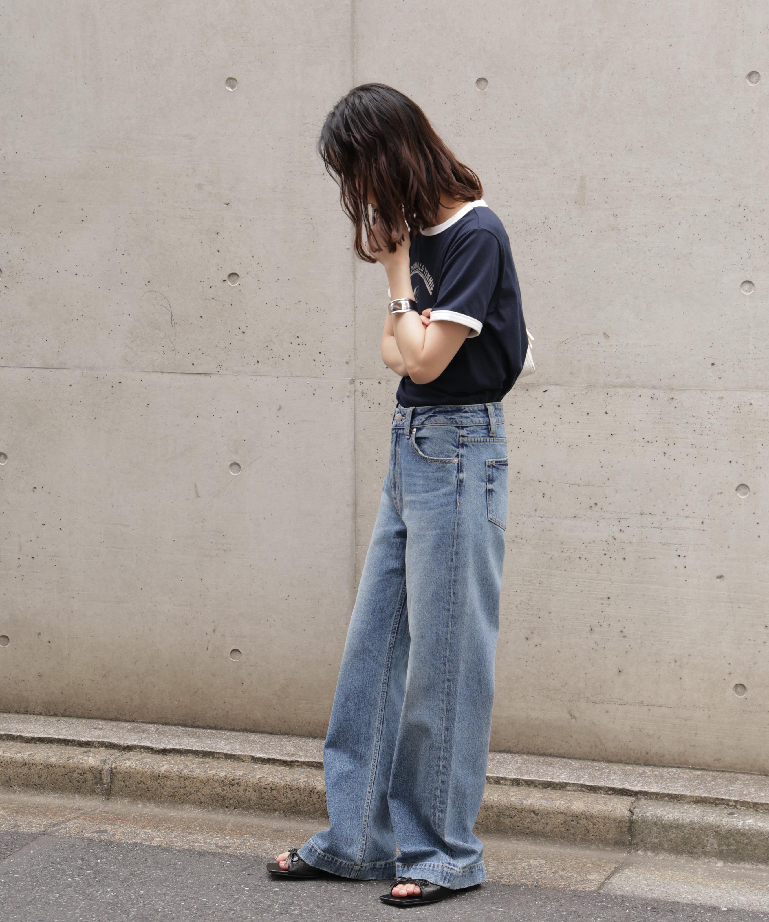 〈フリーズマート別注〉PICCADILLY ベーシックワイドデニムパンツ インディゴ2