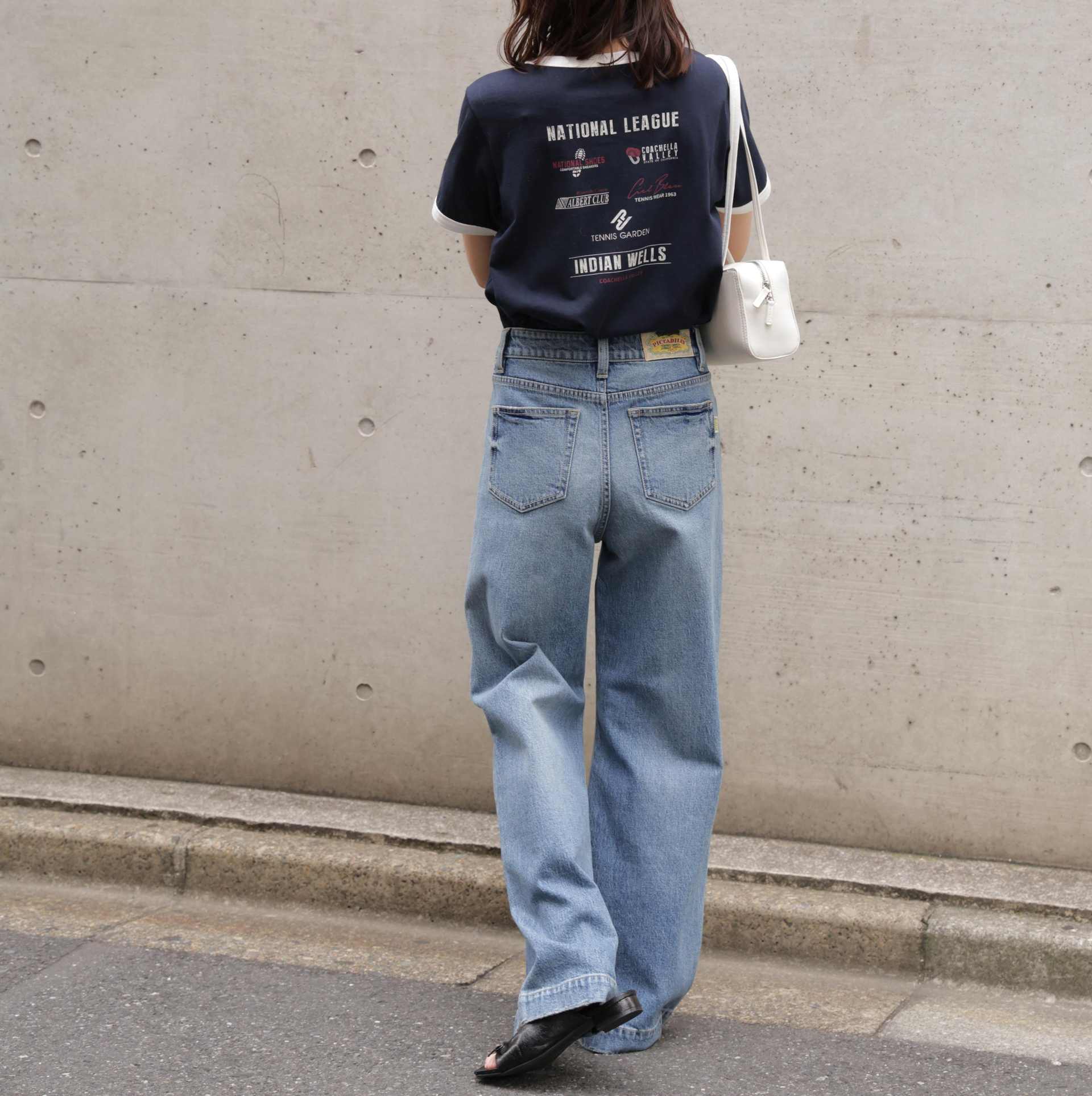〈フリーズマート別注〉PICCADILLY ベーシックワイドデニムパンツ インディゴ2