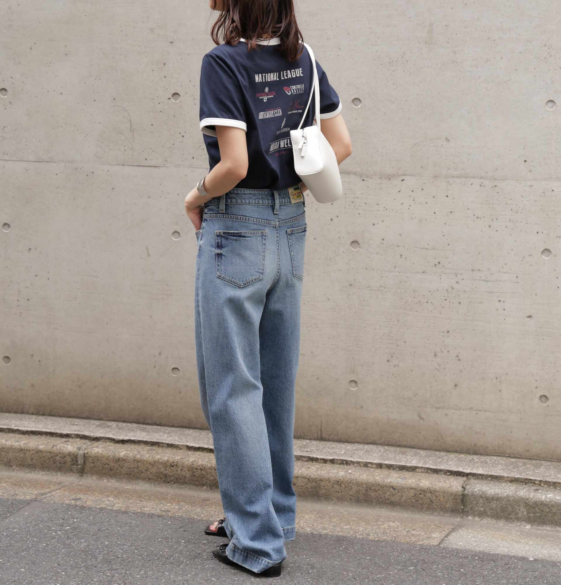 〈フリーズマート別注〉PICCADILLY ベーシックワイドデニムパンツ インディゴ2