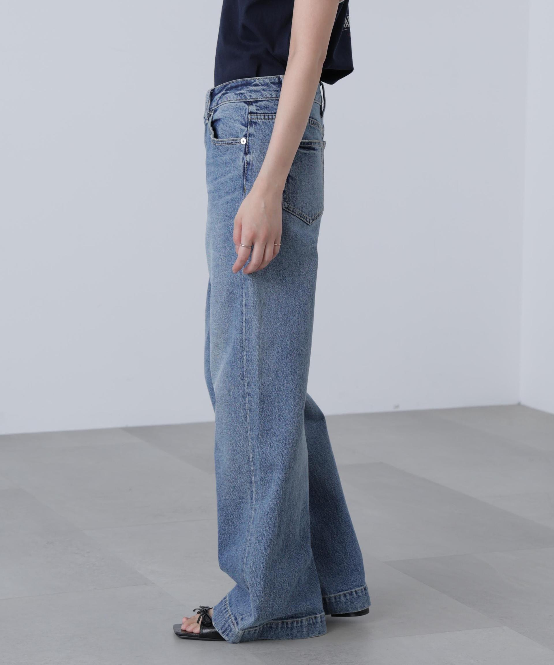 〈フリーズマート別注〉PICCADILLY ベーシックワイドデニムパンツ インディゴ2