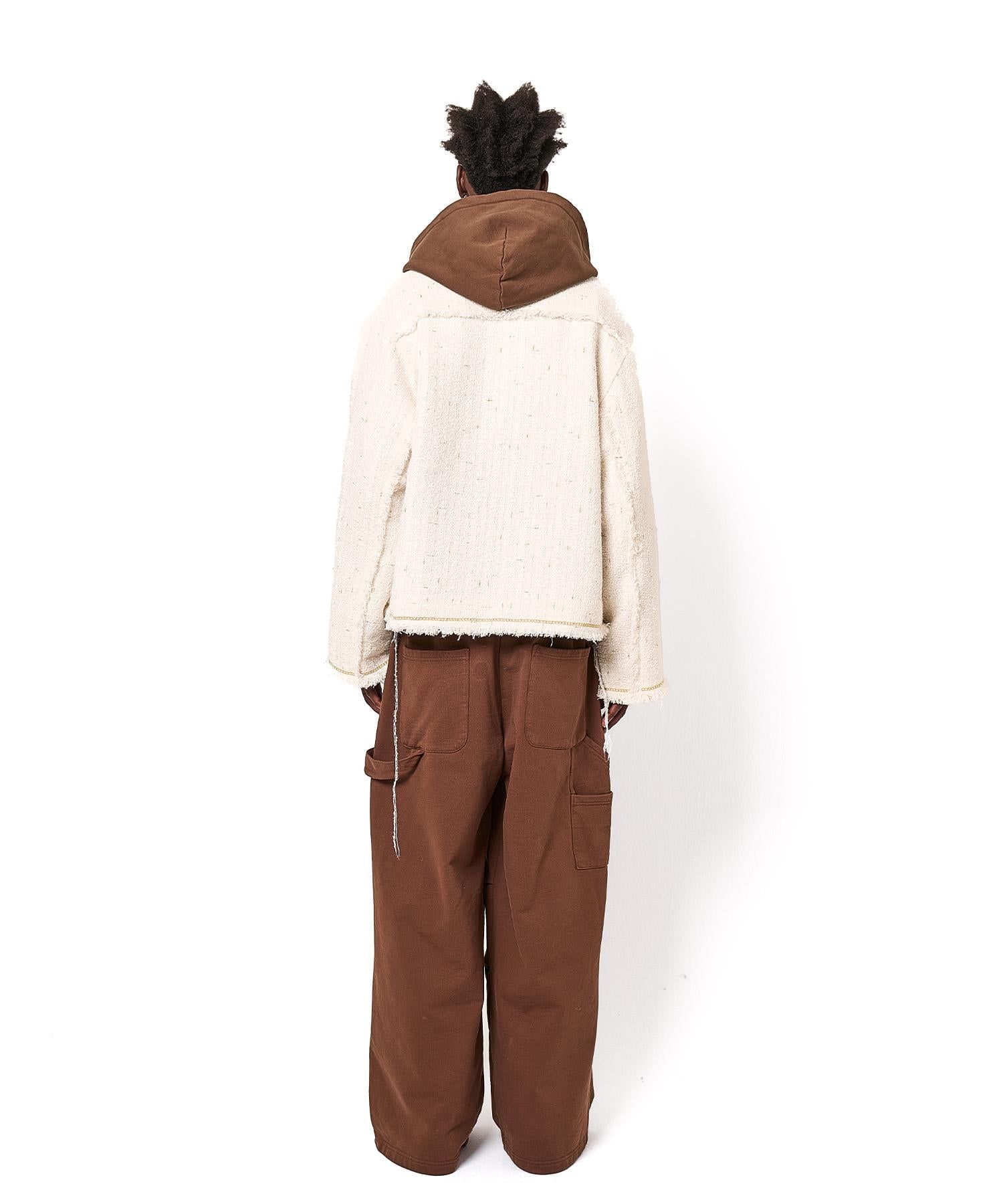 DankeSchon/ダンケシェーン/480HW SWEAT W-KNEE PAINTER PANTS ブラウン