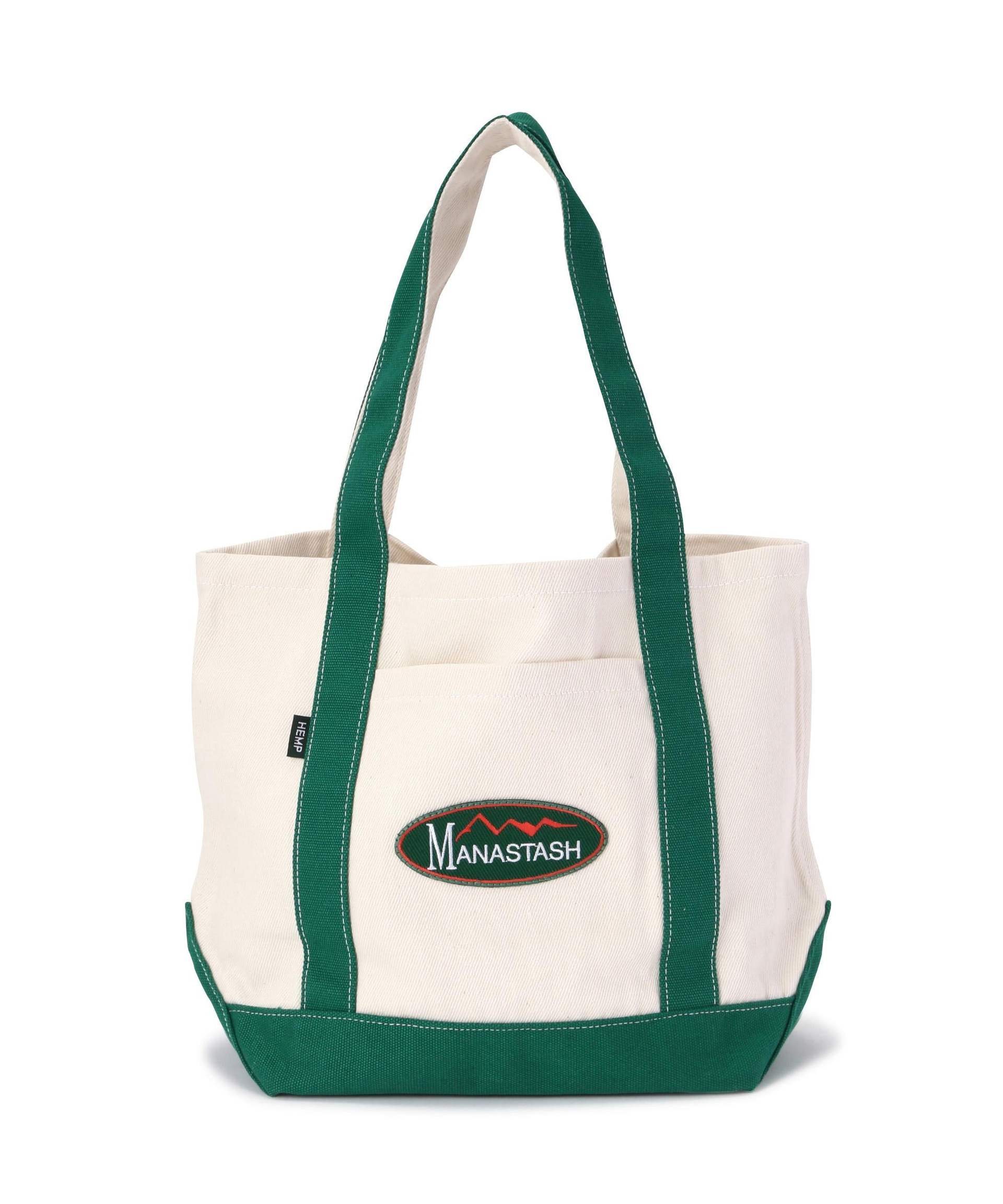 MANASTASH/マナスタッシュ/MANA HEMP TOTE SMALL グリーン