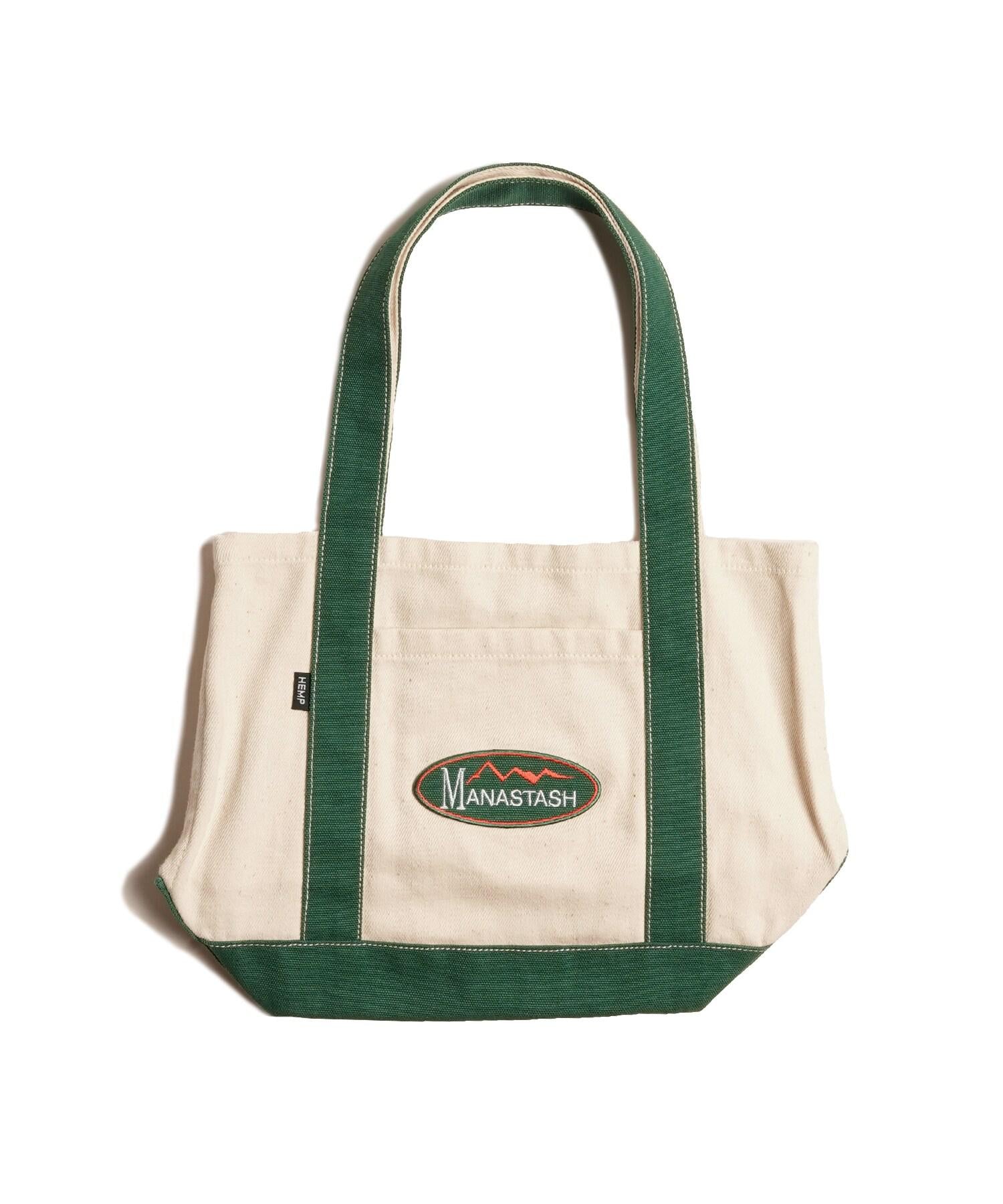 MANASTASH/マナスタッシュ/MANA HEMP TOTE SMALL グリーン
