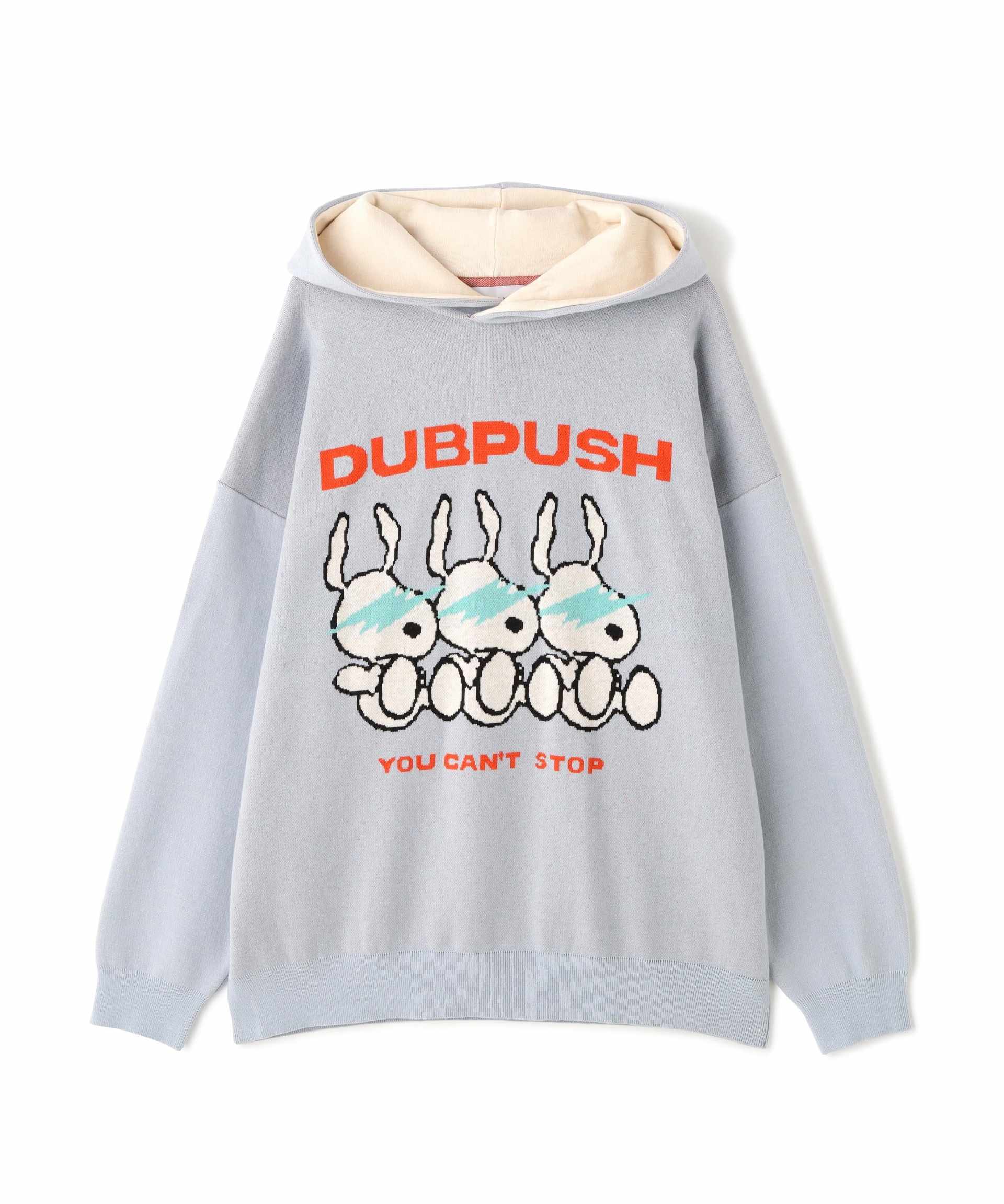 TAIN DOURLE PUSH/タインダブルプッシュ/Exc. KNIT HOODIE ブルー