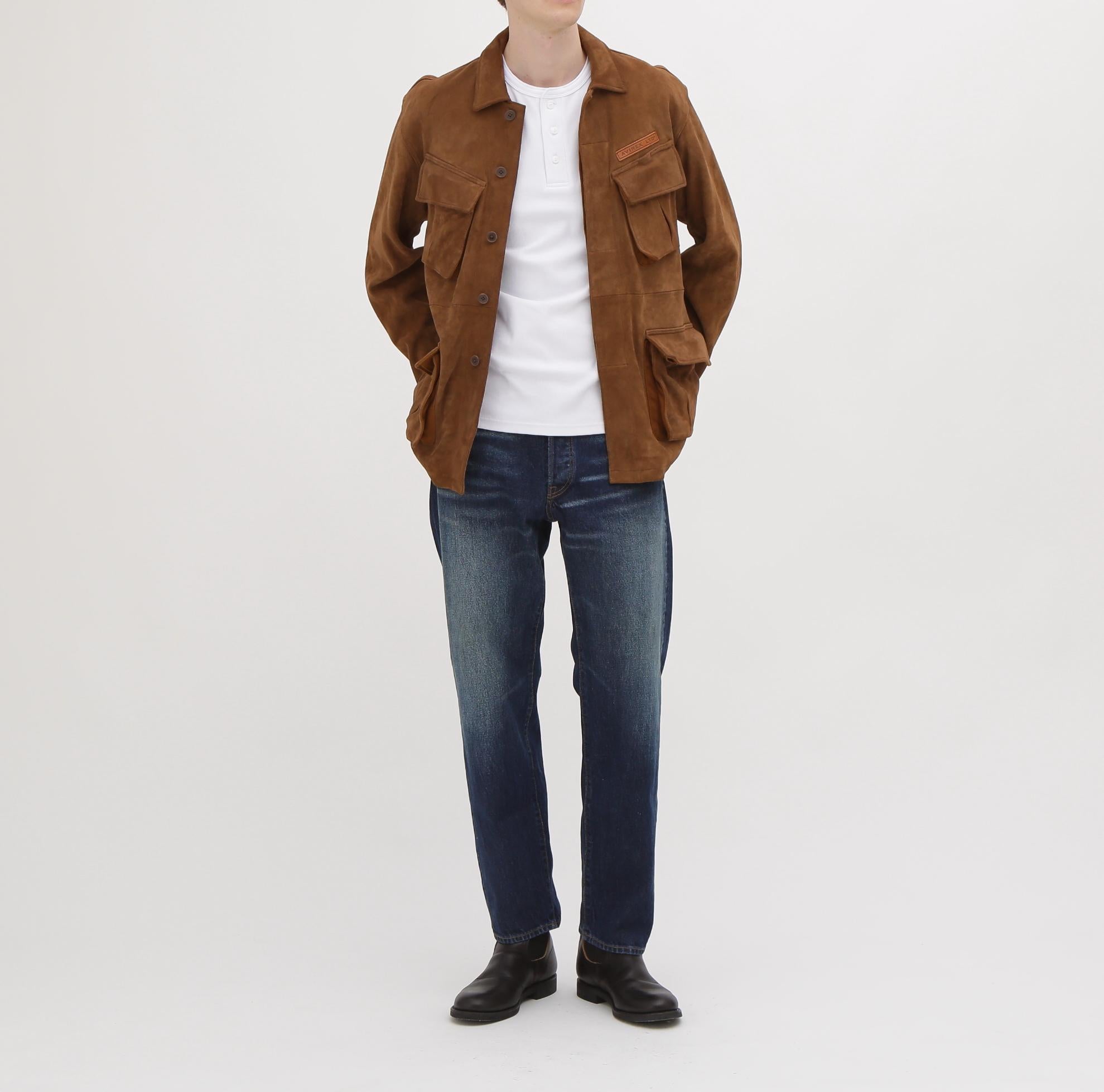 GOAT SUEDE JUNGLE FATIGUE JACKET ブラウン