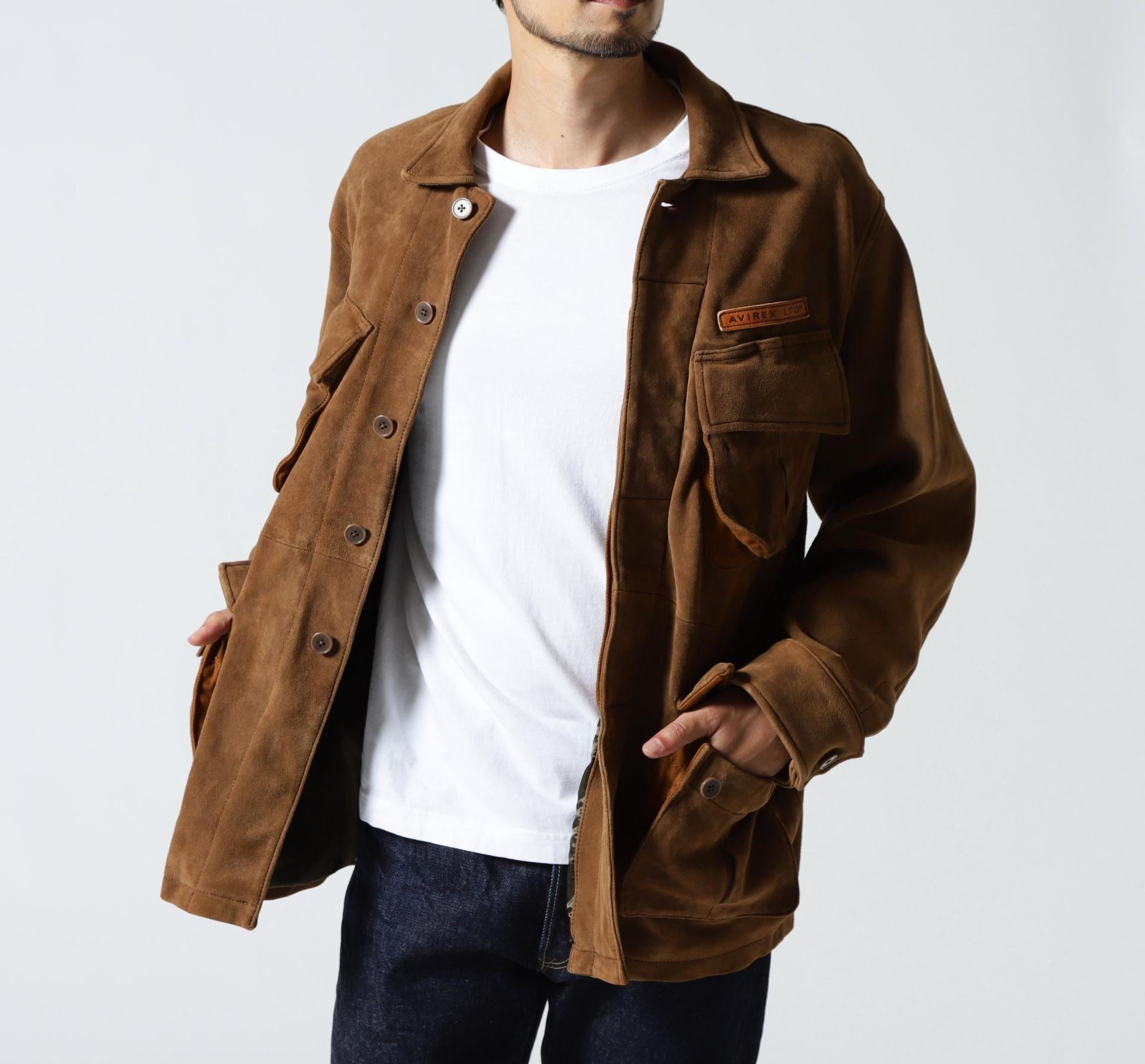 GOAT SUEDE JUNGLE FATIGUE JACKET ブラウン