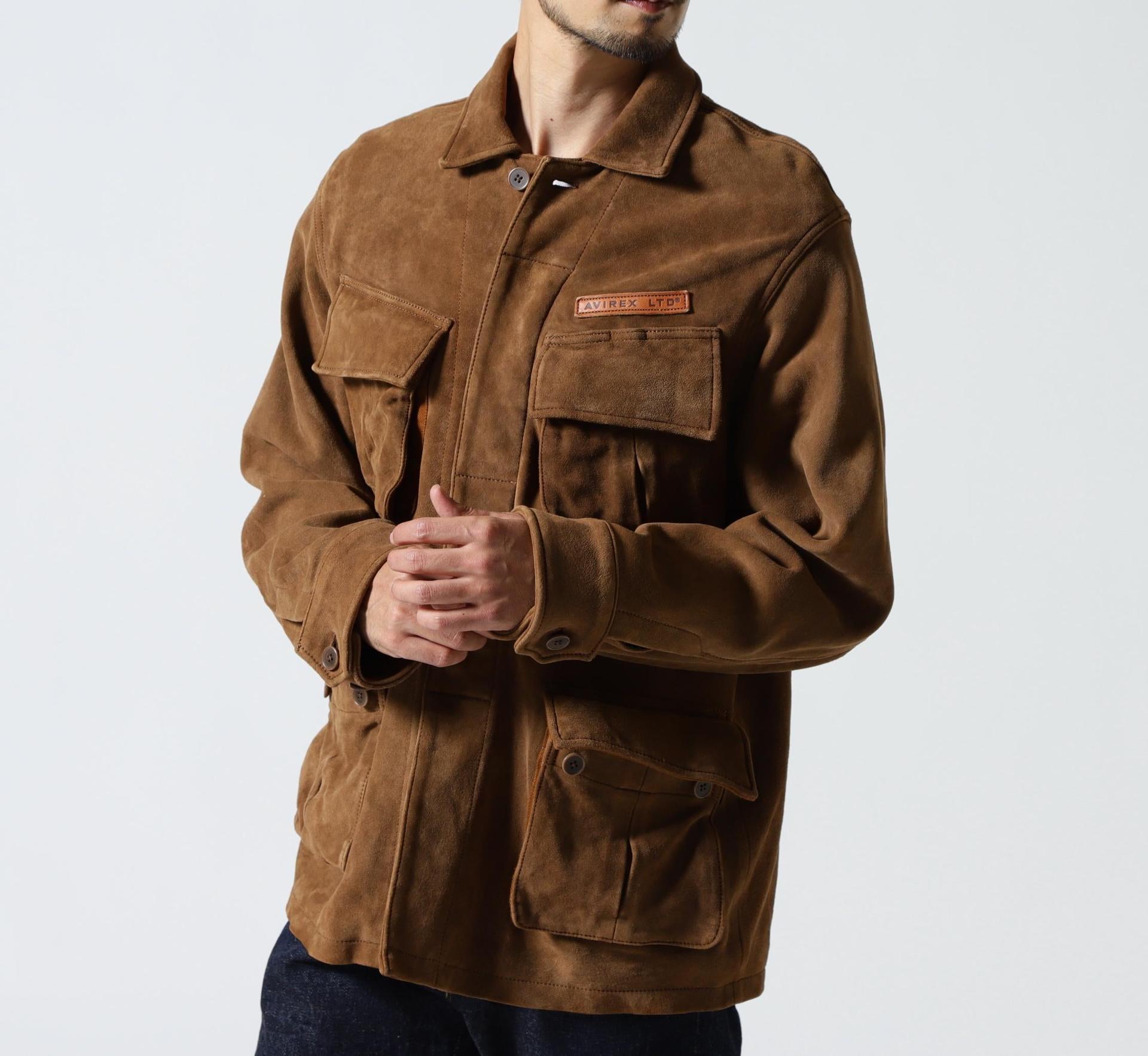 GOAT SUEDE JUNGLE FATIGUE JACKET ブラウン