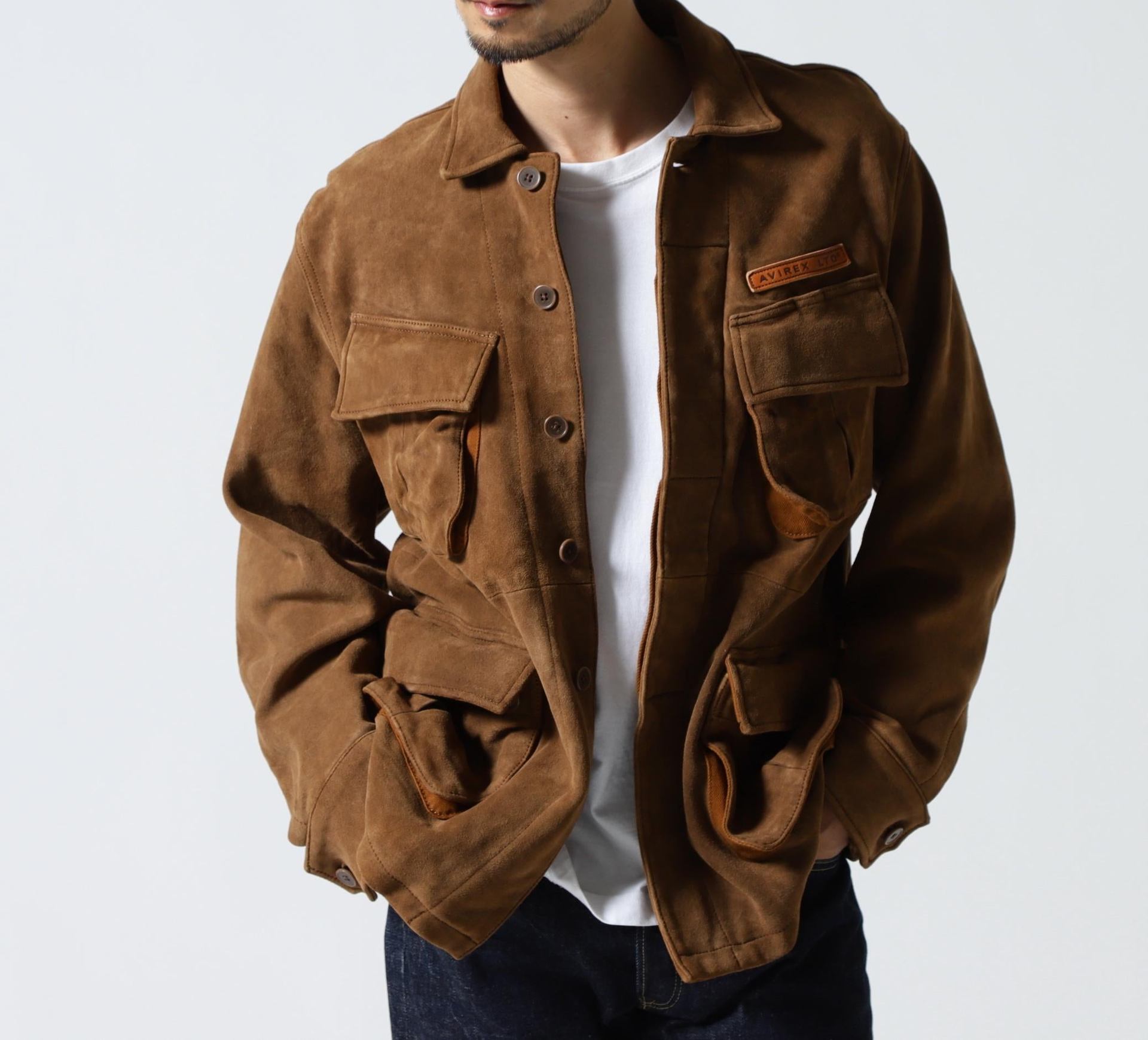 GOAT SUEDE JUNGLE FATIGUE JACKET ブラウン