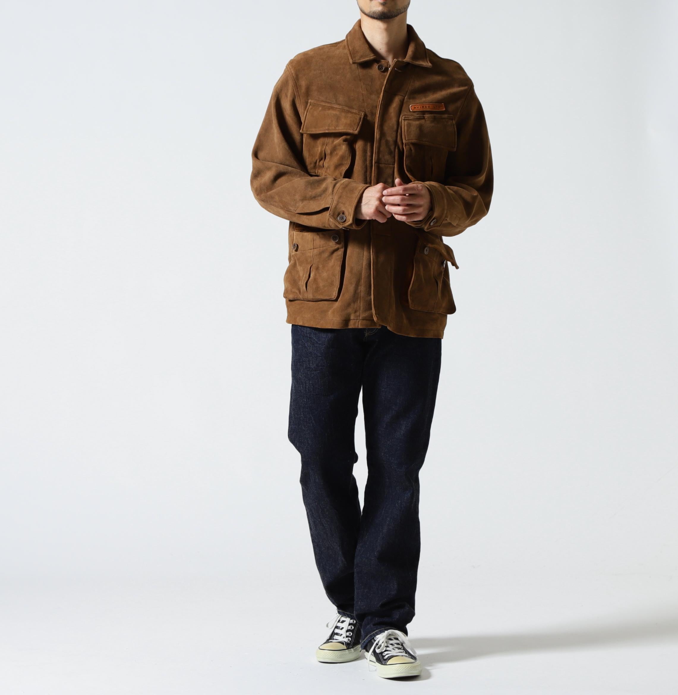 GOAT SUEDE JUNGLE FATIGUE JACKET ブラウン