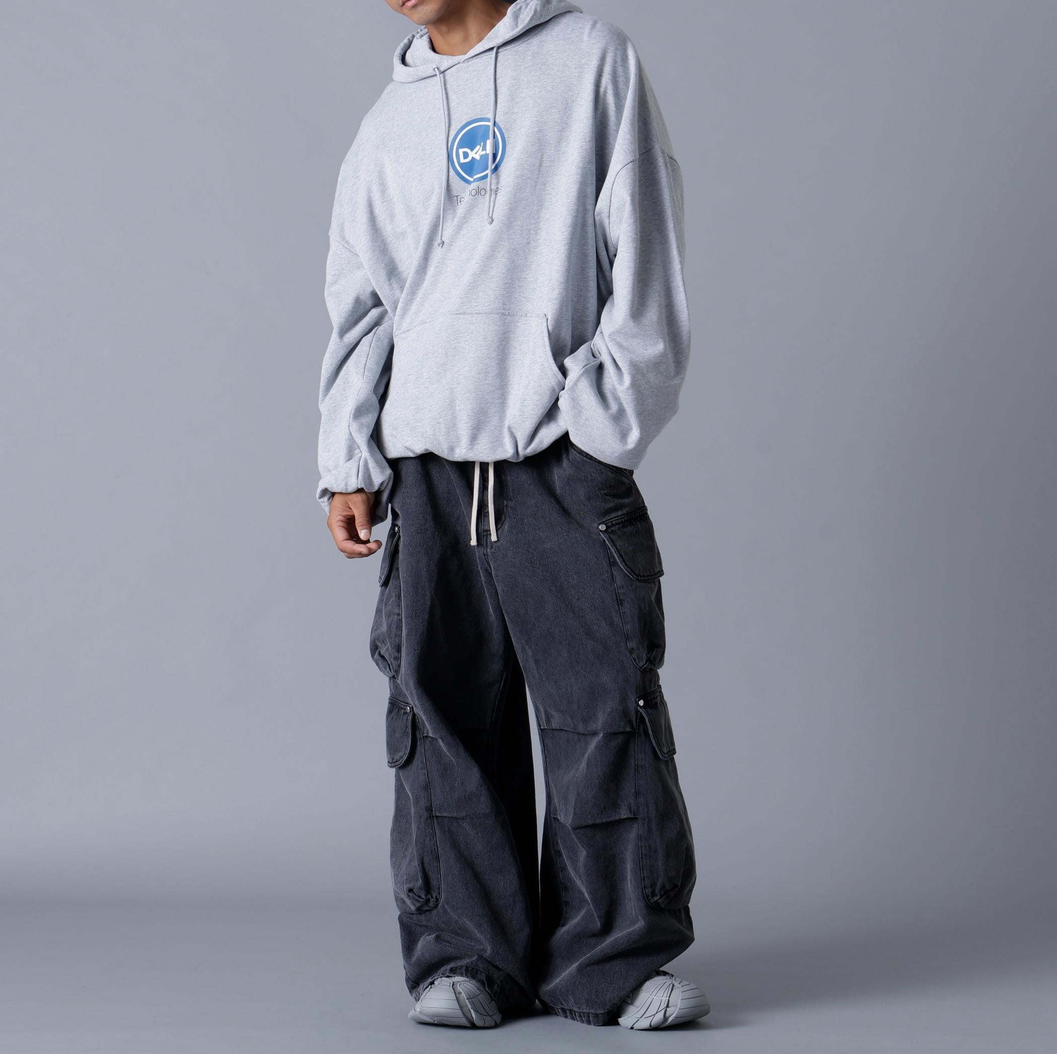 DankeSchon/ダンケシェーン/12OZ CHEMICAL DENIM CARGO PANTS ブラック