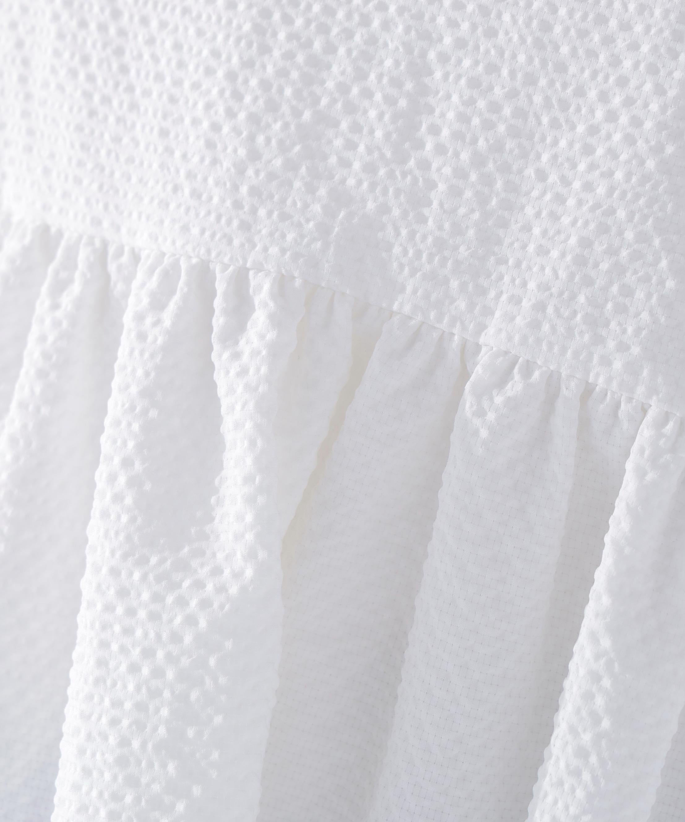 ドロストギャザースリーブブラウス オフホワイト1