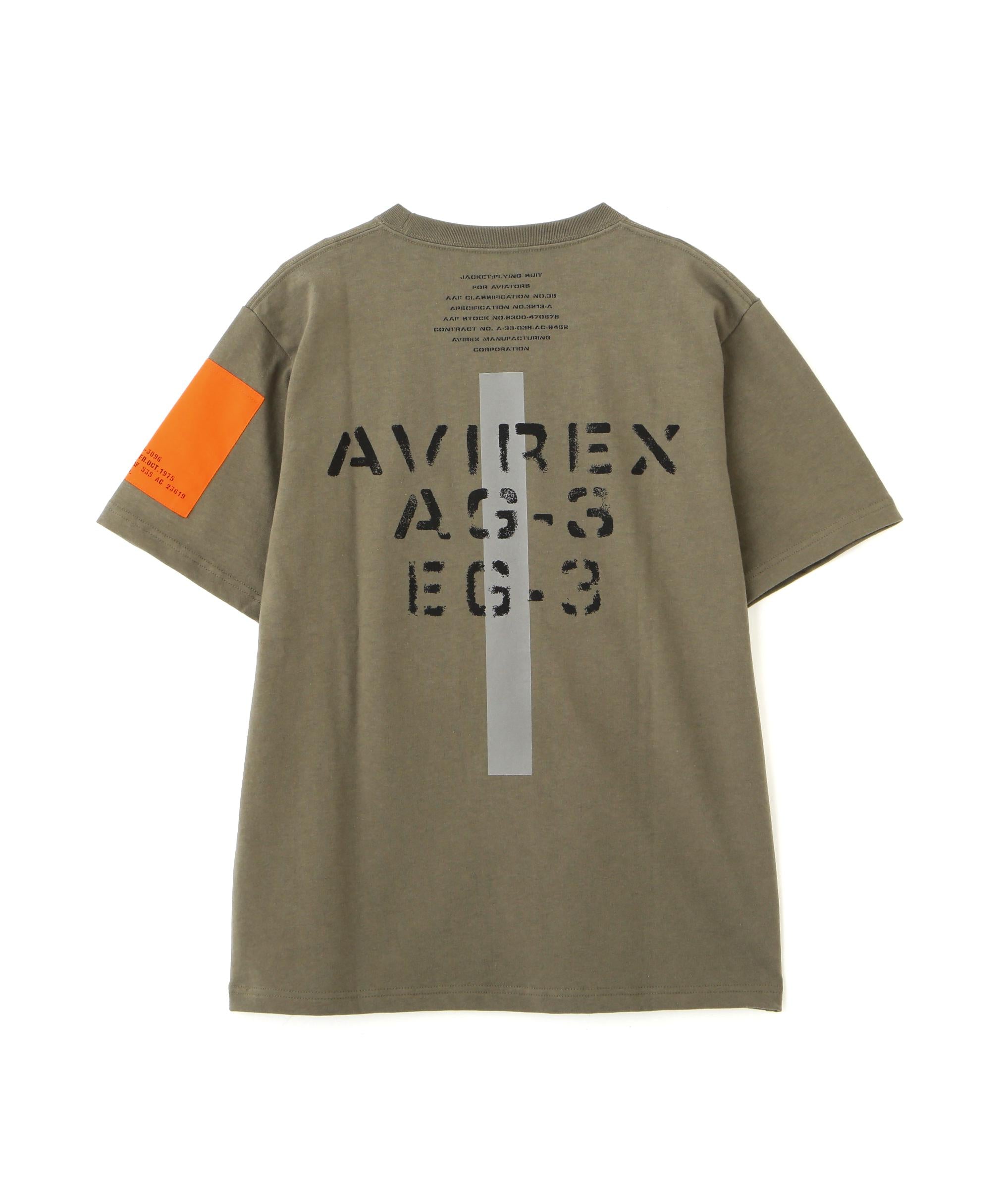 《WER&DEPOT限定》 >EMODEL DESIGN C>EW NECK T-SHI>T/リモデルデザイン半袖Tシャツ オリーブ