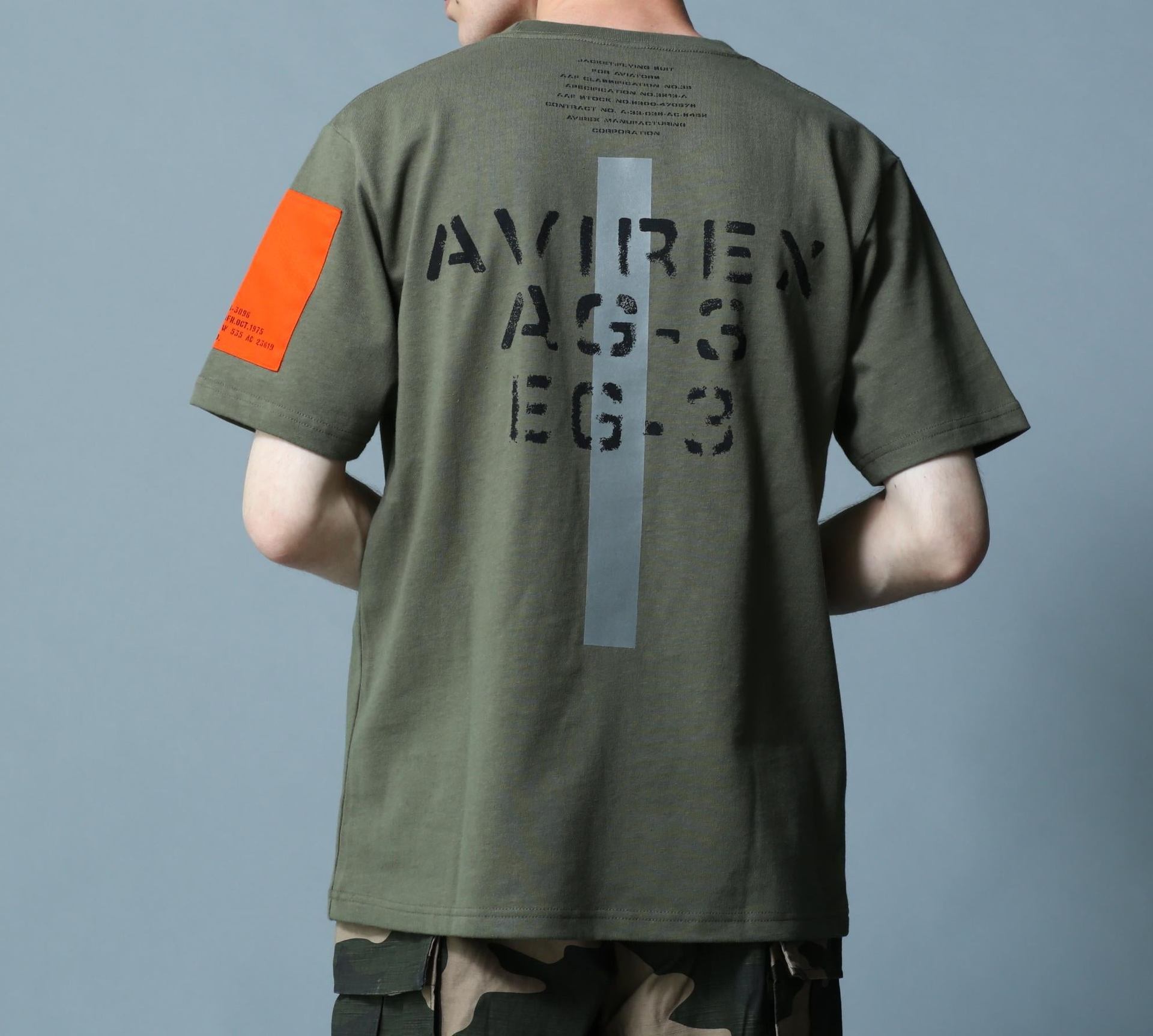 《WER&DEPOT限定》 >EMODEL DESIGN C>EW NECK T-SHI>T/リモデルデザイン半袖Tシャツ オリーブ