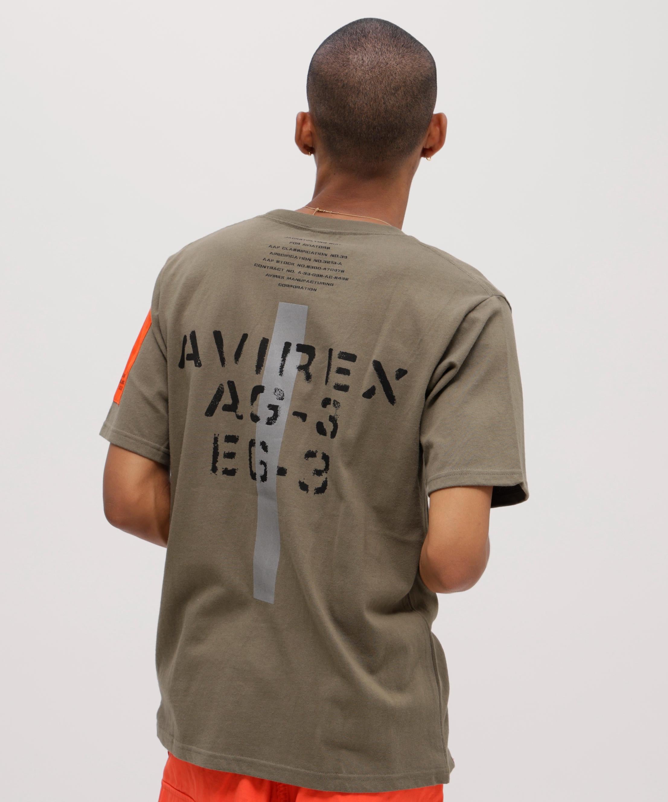 《WER&DEPOT限定》 >EMODEL DESIGN C>EW NECK T-SHI>T/リモデルデザイン半袖Tシャツ オリーブ