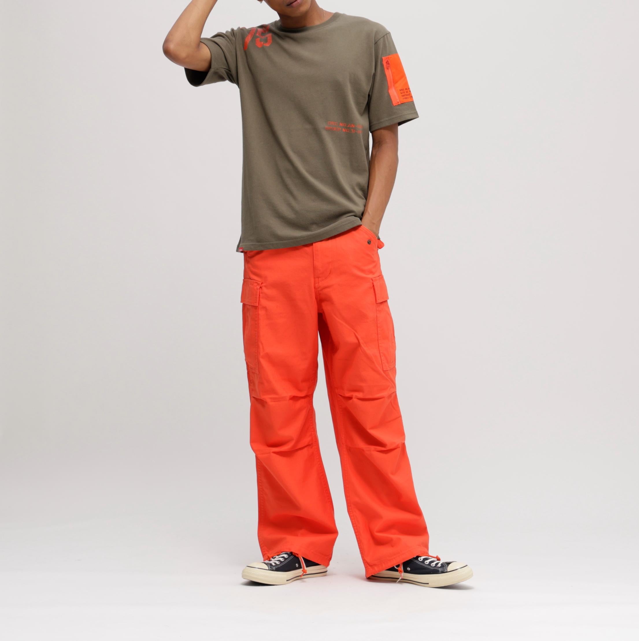 《WER&DEPOT限定》 >EMODEL DESIGN C>EW NECK T-SHI>T/リモデルデザイン半袖Tシャツ オリーブ