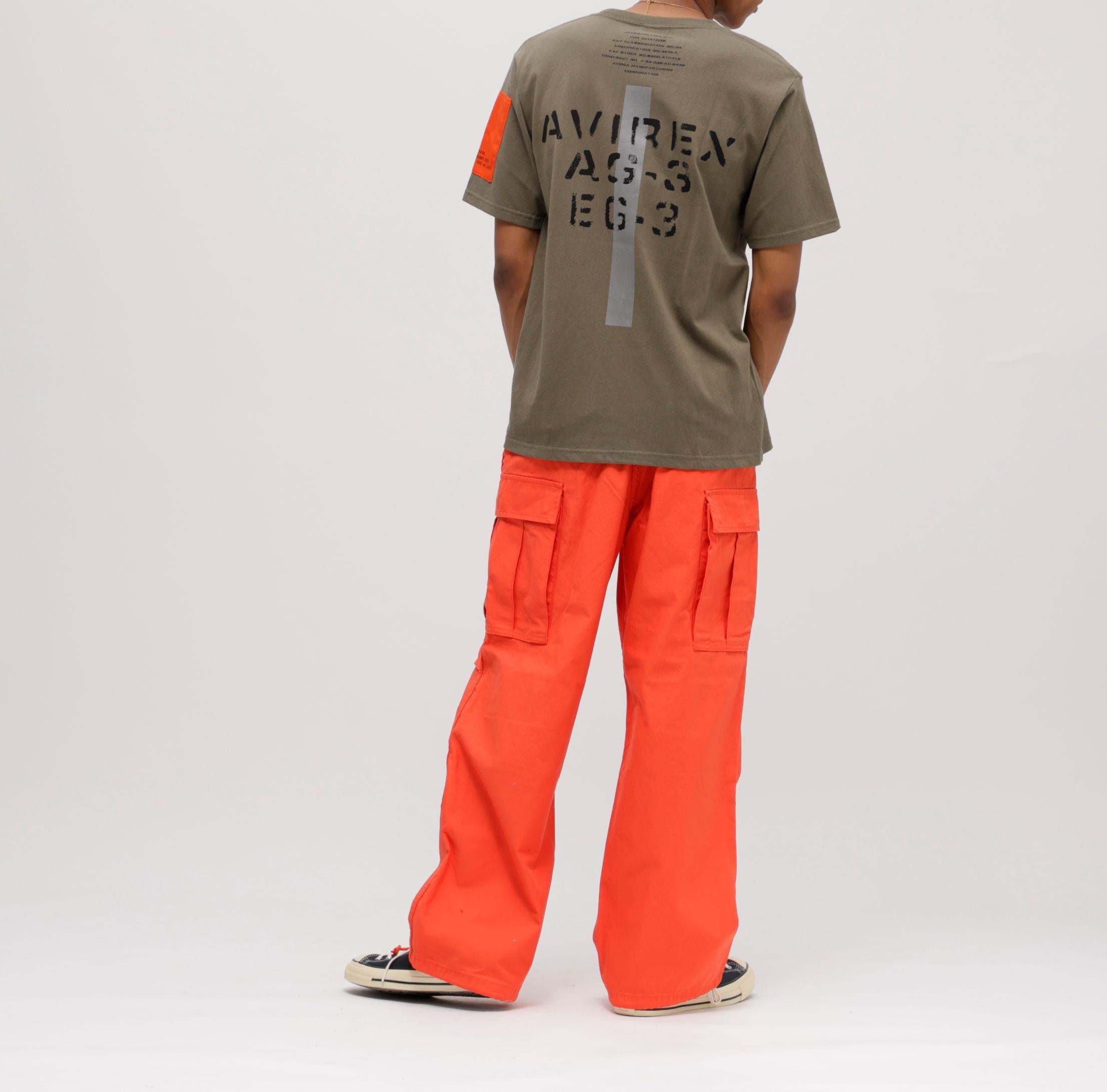 《WER&DEPOT限定》 >EMODEL DESIGN C>EW NECK T-SHI>T/リモデルデザイン半袖Tシャツ オリーブ
