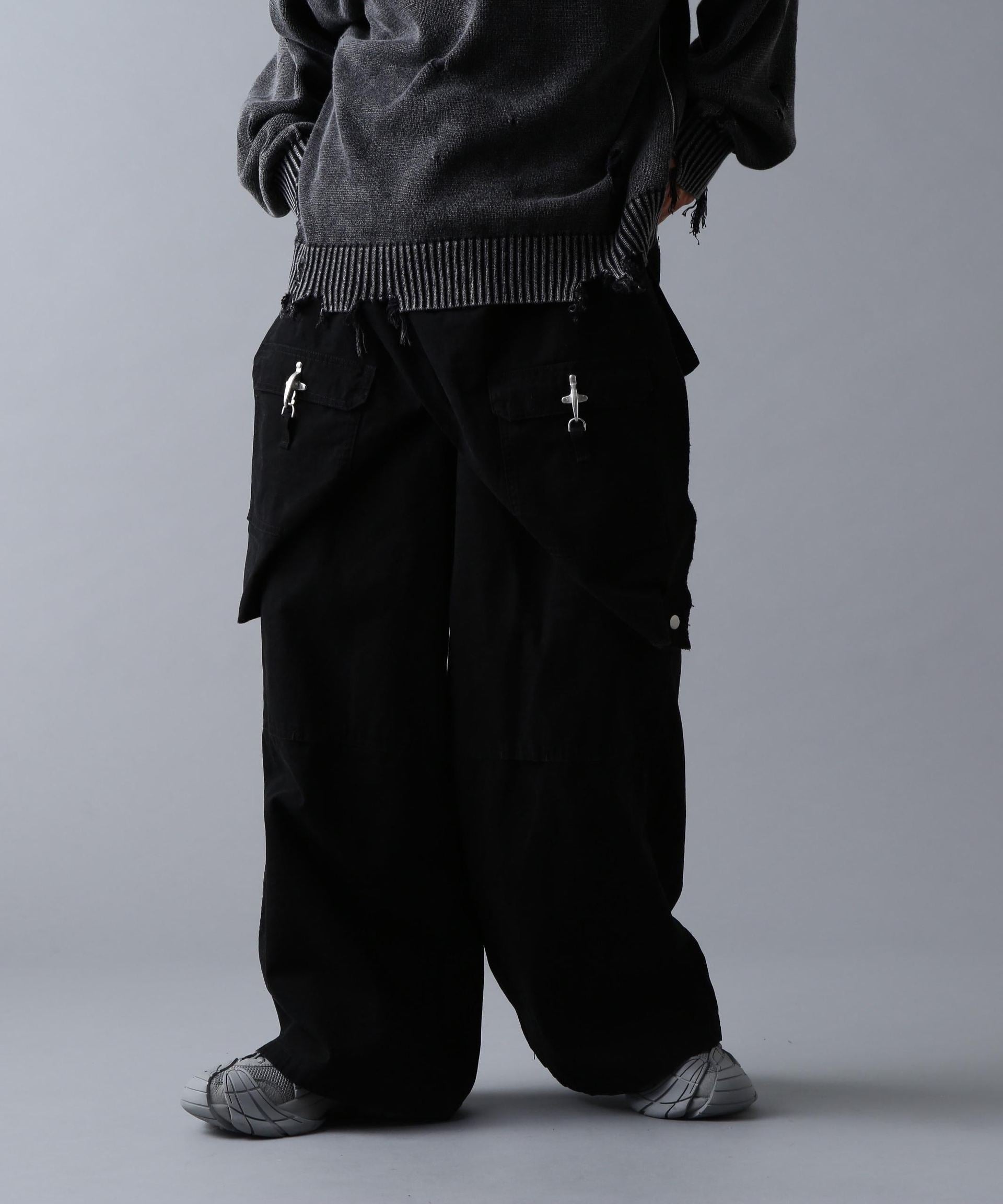 DankeSchon/ダンケシェーン/RIPSTOP EPRON CARGO PANTS ブラック