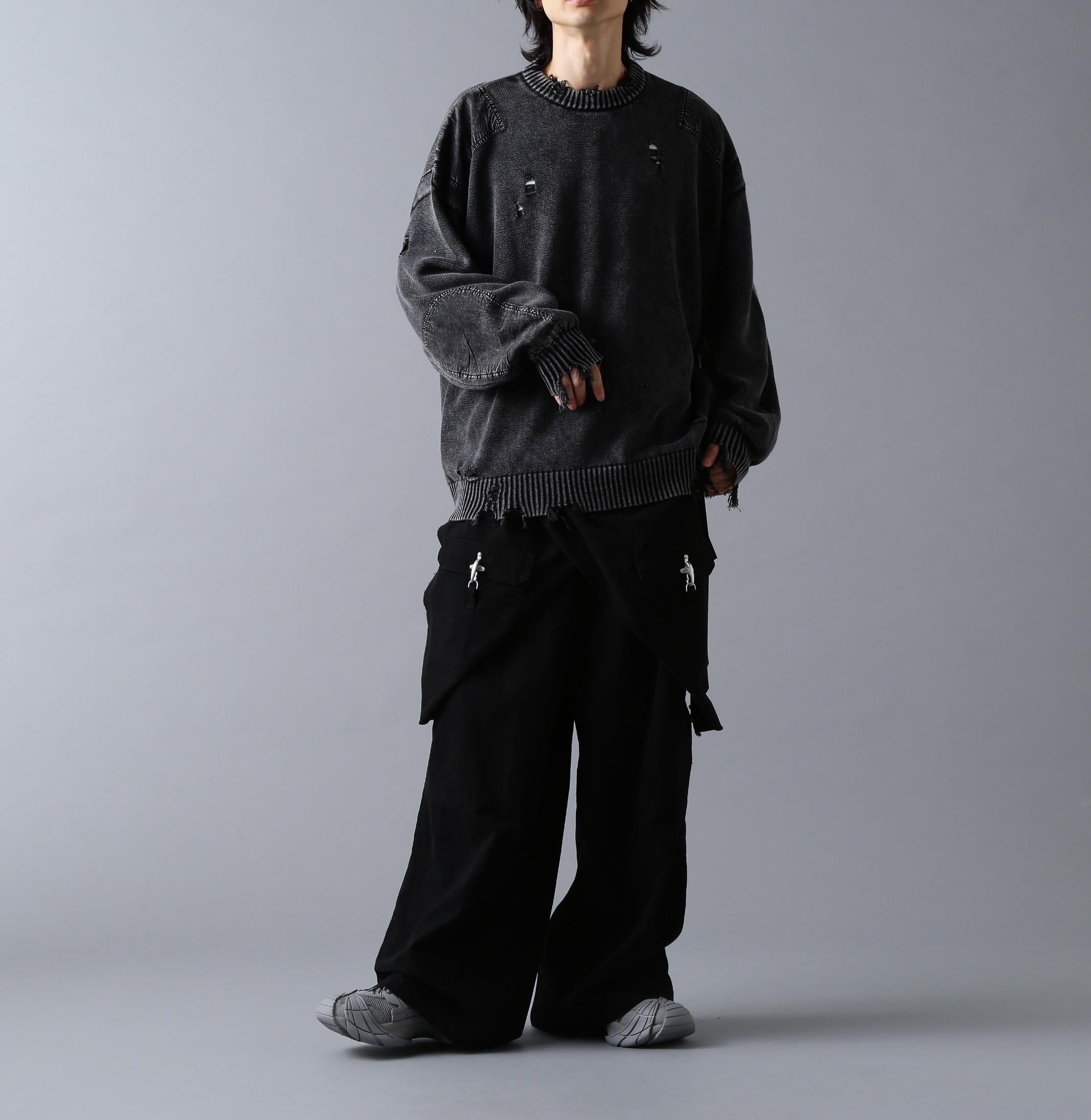 DankeSchon/ダンケシェーン/RIPSTOP EPRON CARGO PANTS ブラック