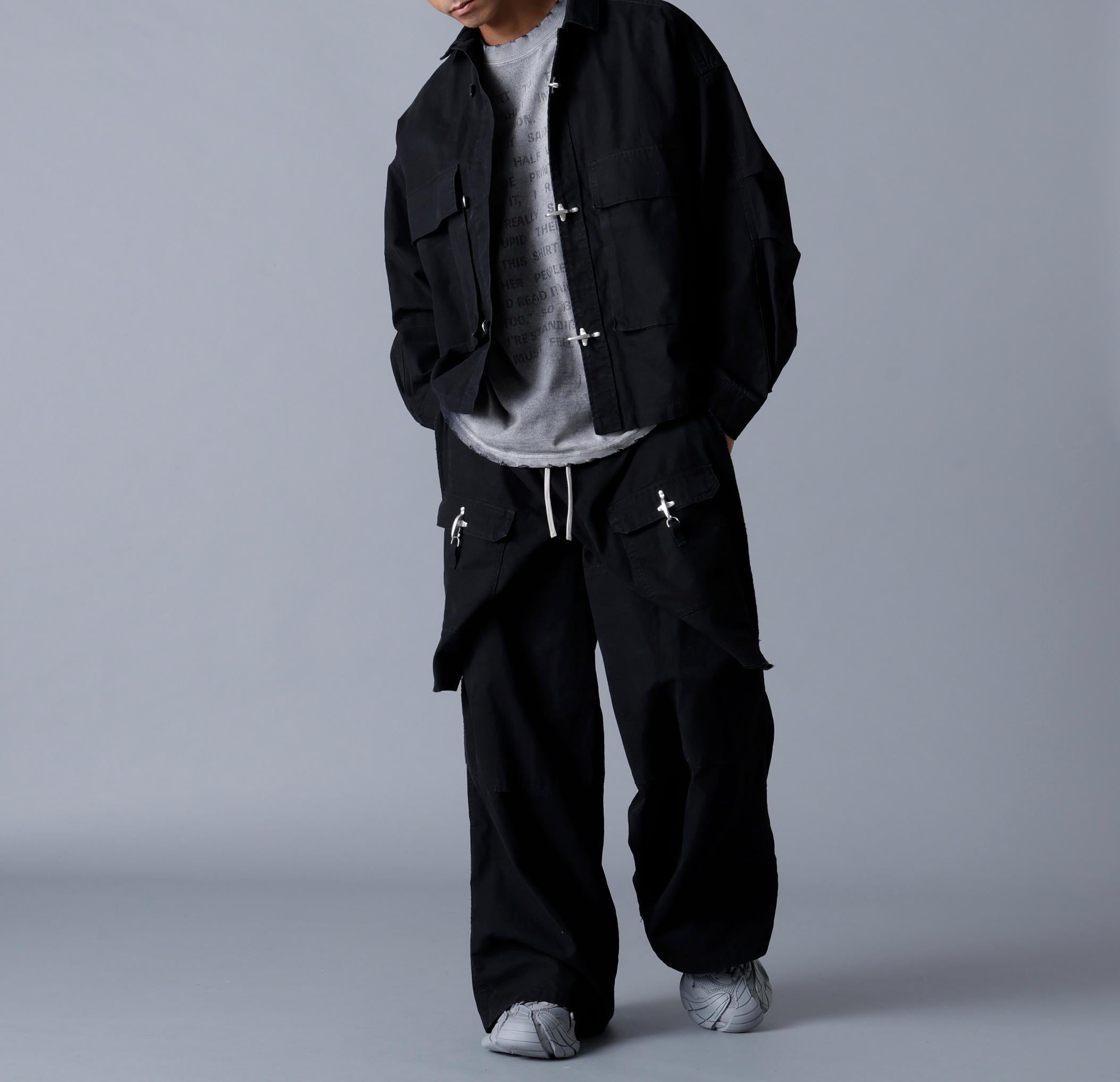 DankeSchon/ダンケシェーン/RIPSTOP EPRON CARGO PANTS ブラック