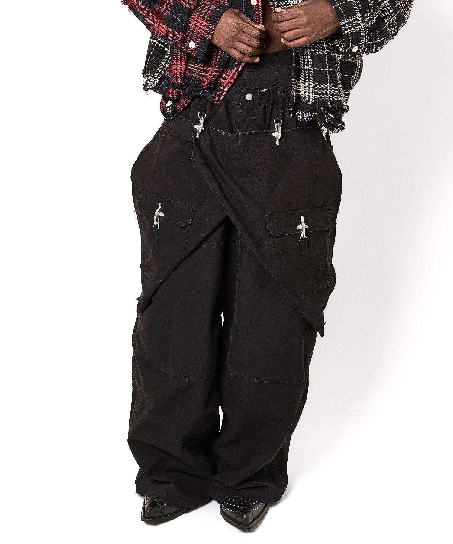 DankeSchon/ダンケシェーン/RIPSTOP EPRON CARGO PANTS ブラック