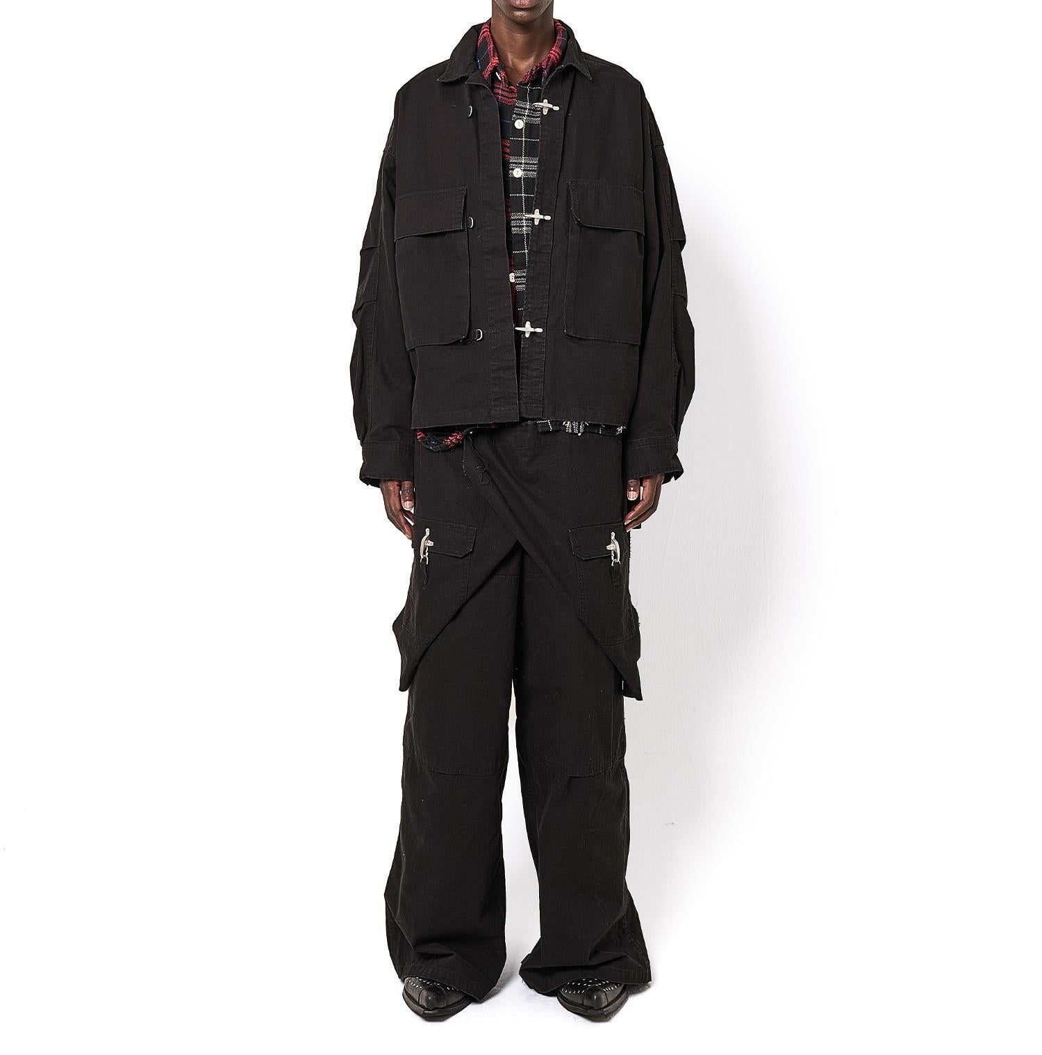 DankeSchon/ダンケシェーン/RIPSTOP EPRON CARGO PANTS ブラック