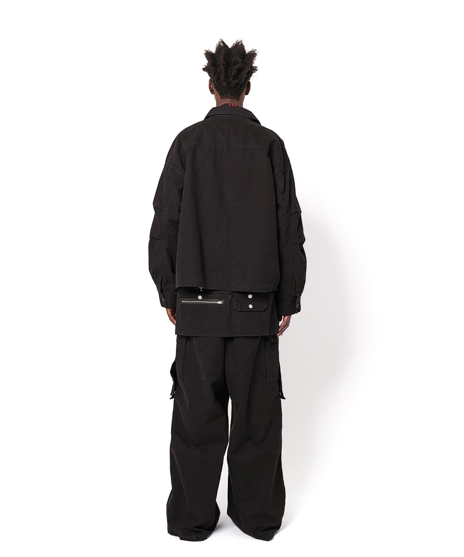 DankeSchon/ダンケシェーン/RIPSTOP EPRON CARGO PANTS ブラック